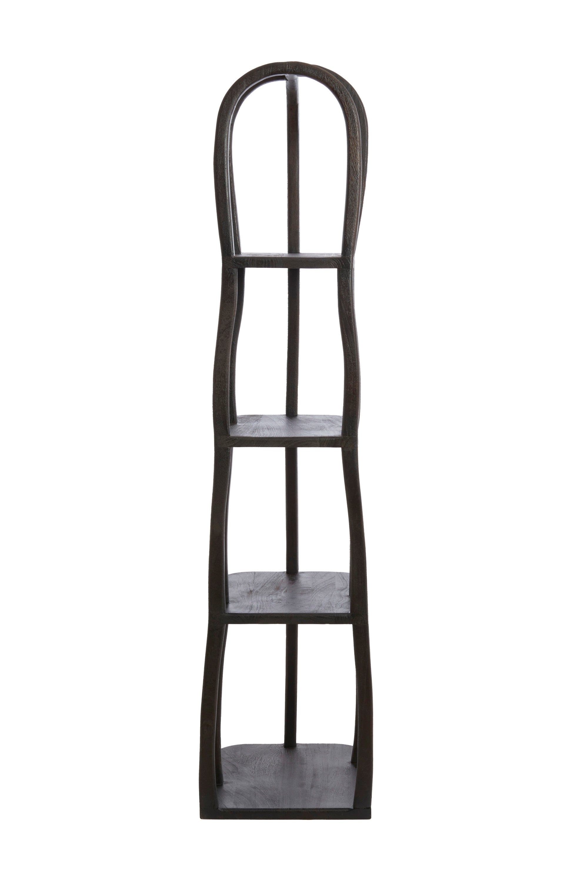 Lowe Matt Dark Russet Wood Open Display Unit
