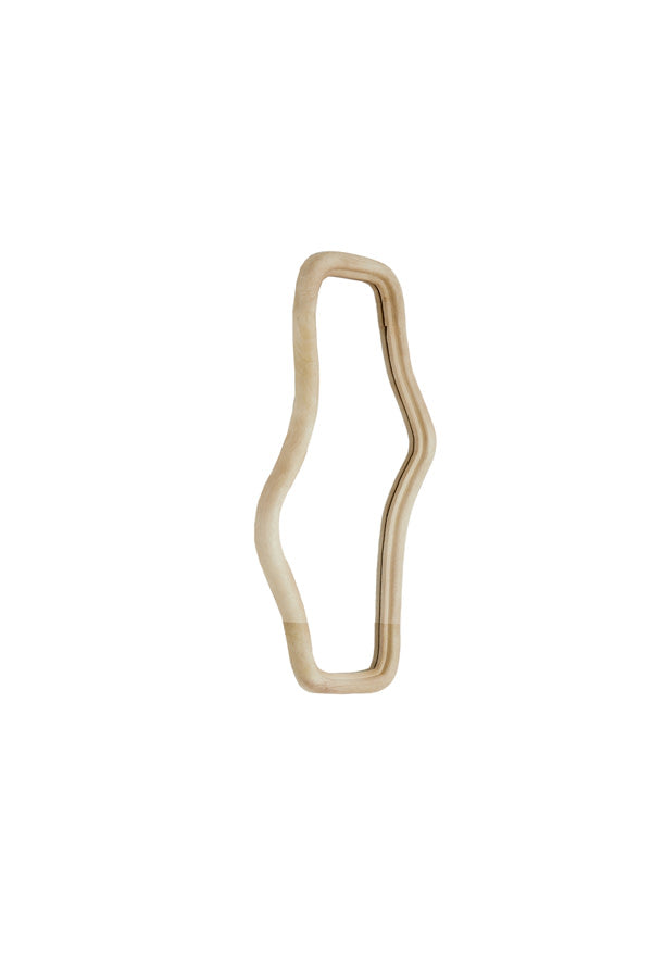 Celano Matt Natural Wood Wall Mirror 80cm