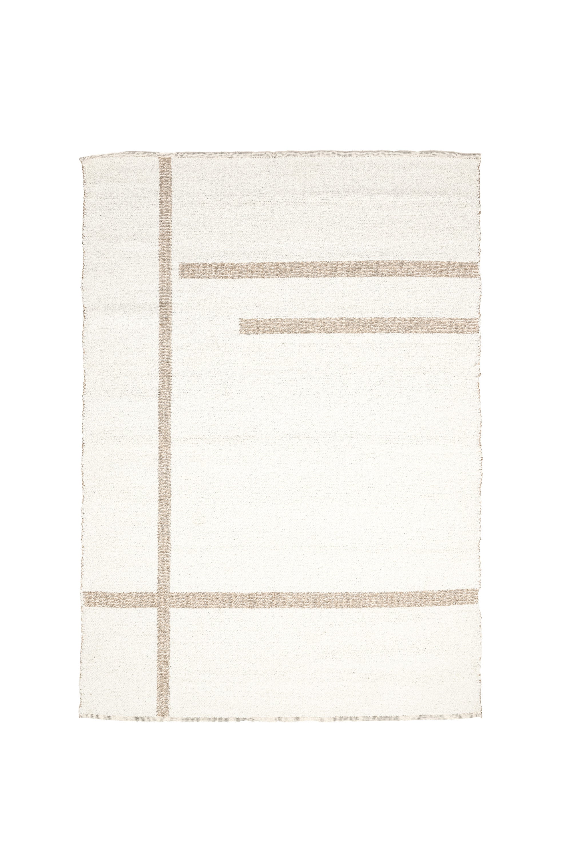 Bukit Cream Wool & Natural Jute Rectangular Rug 160x230cm