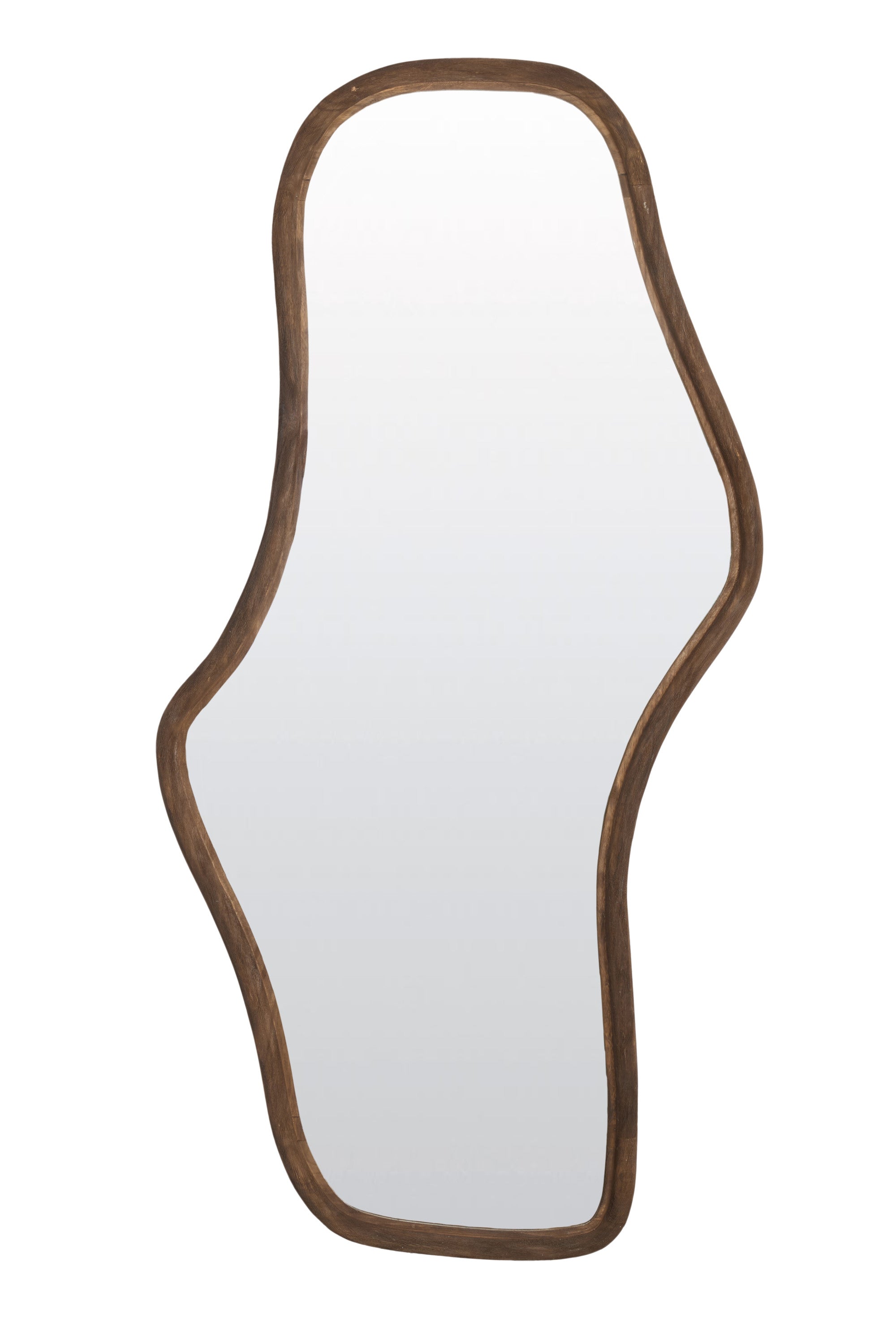 Celano Matt Dark Brown Wood Mirror 161cm