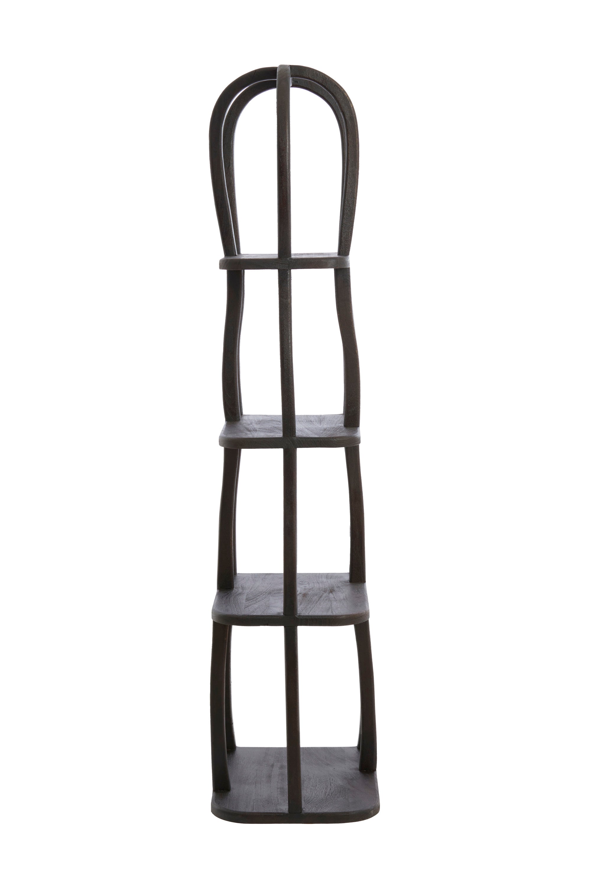 Lowe Matt Dark Russet Wood Open Display Unit