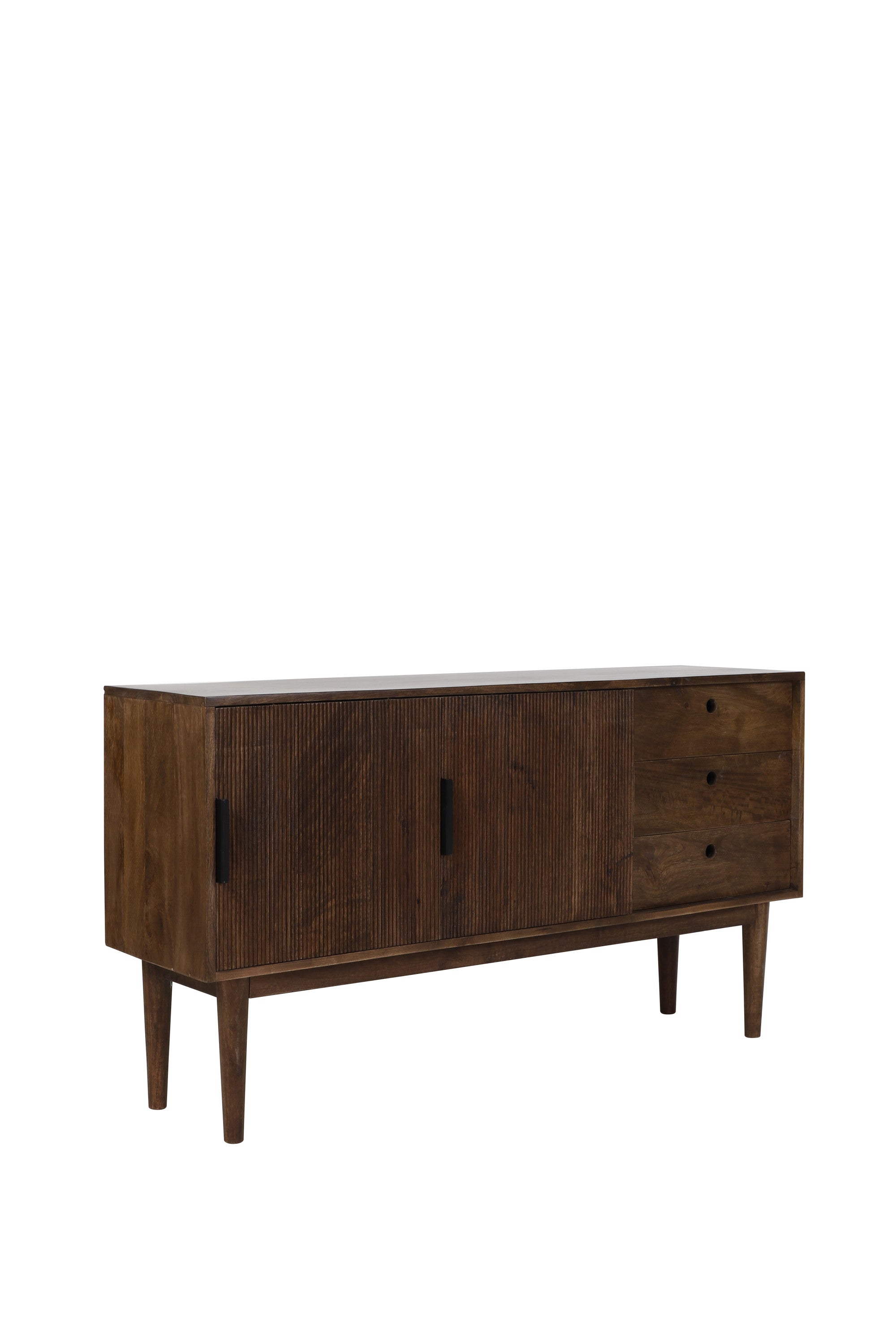 Bitika Dark Brown Wood Storage Cabinet 150cm