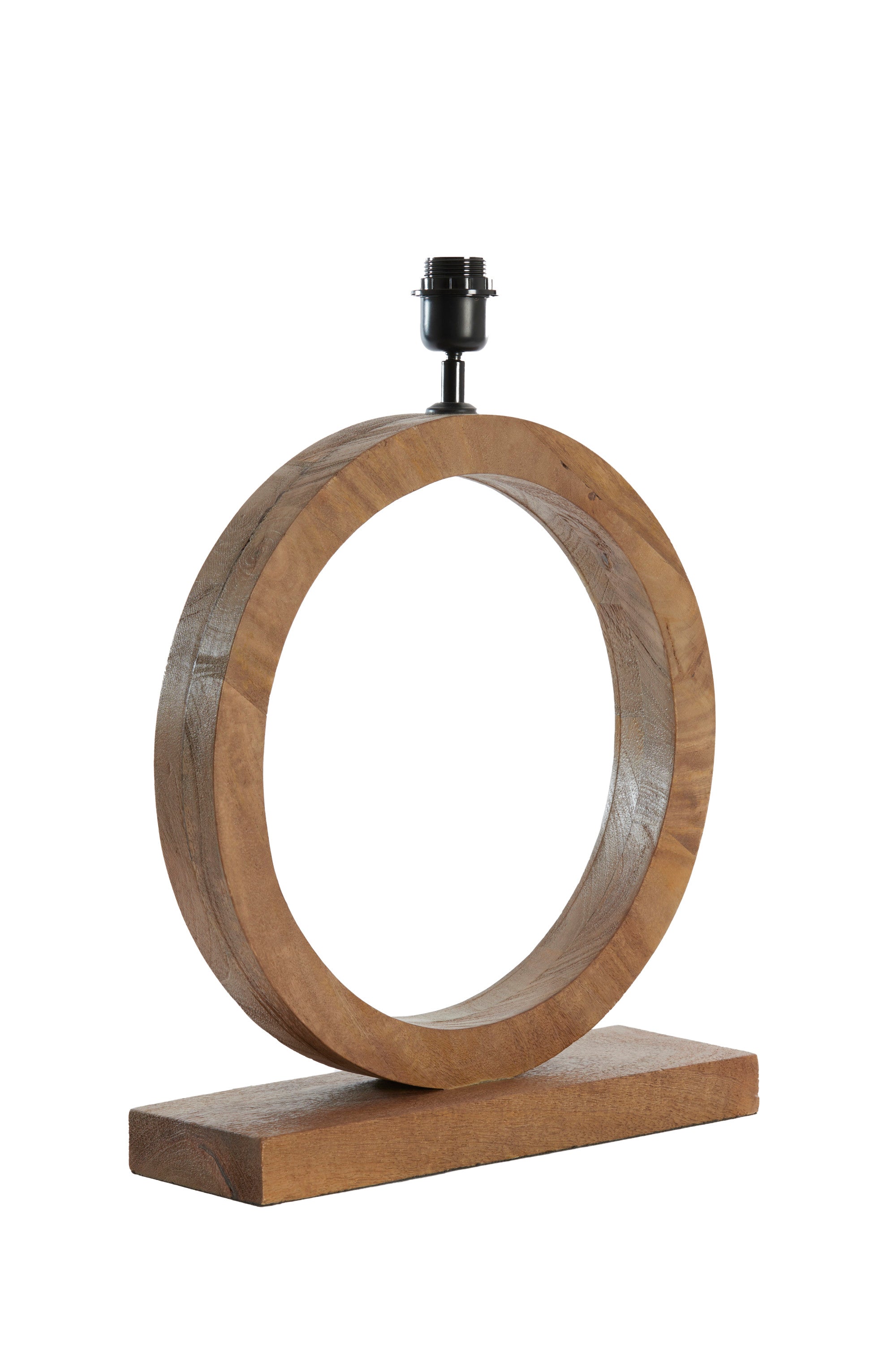 Tinar Matt Brown Wood Table Lamp Base 55cm