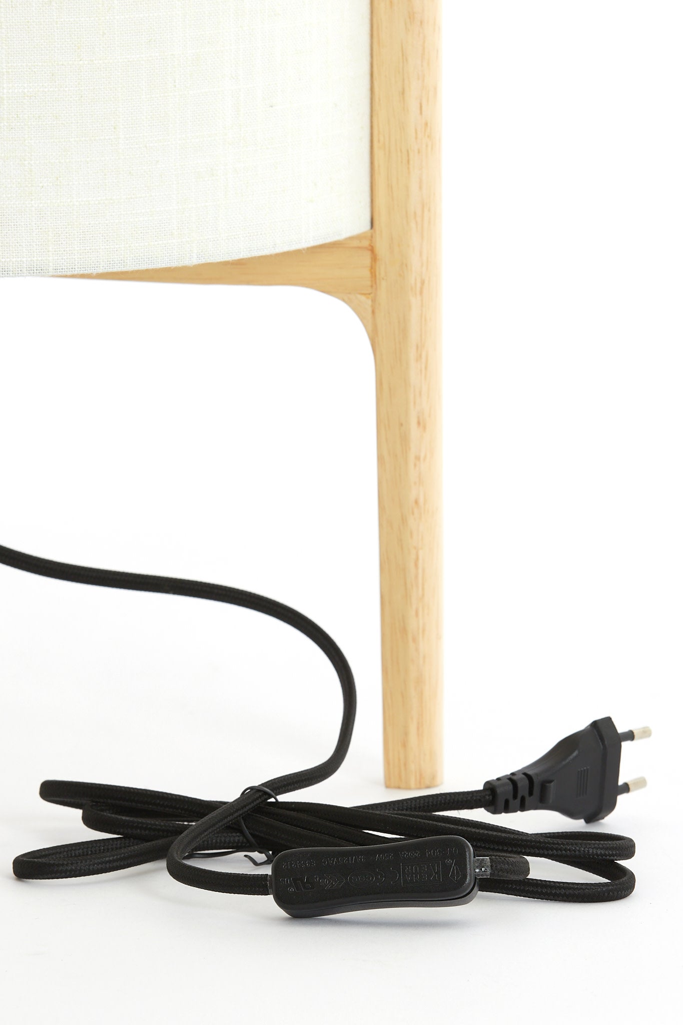 Litto Natural & White Linen Table Lamp 44cm