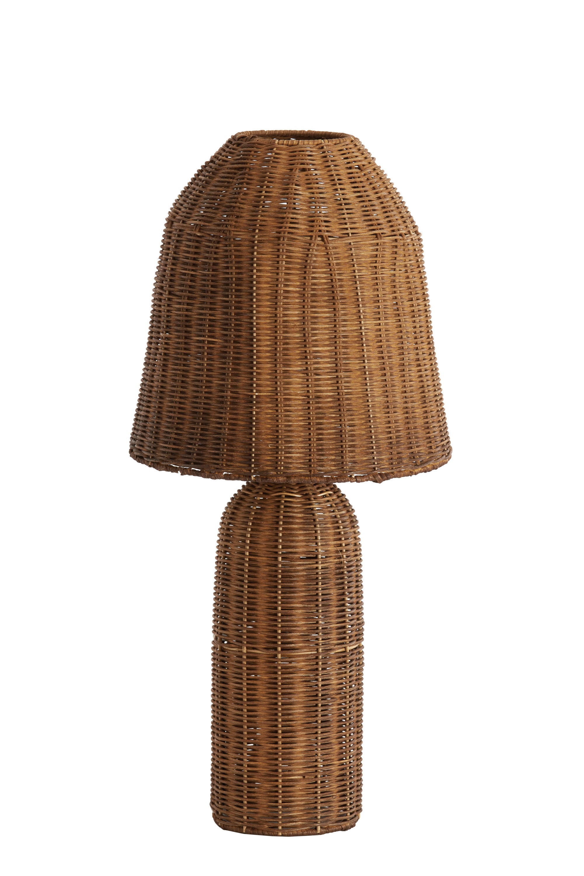 Mandor Dark Brown Rattan Table Lamp
