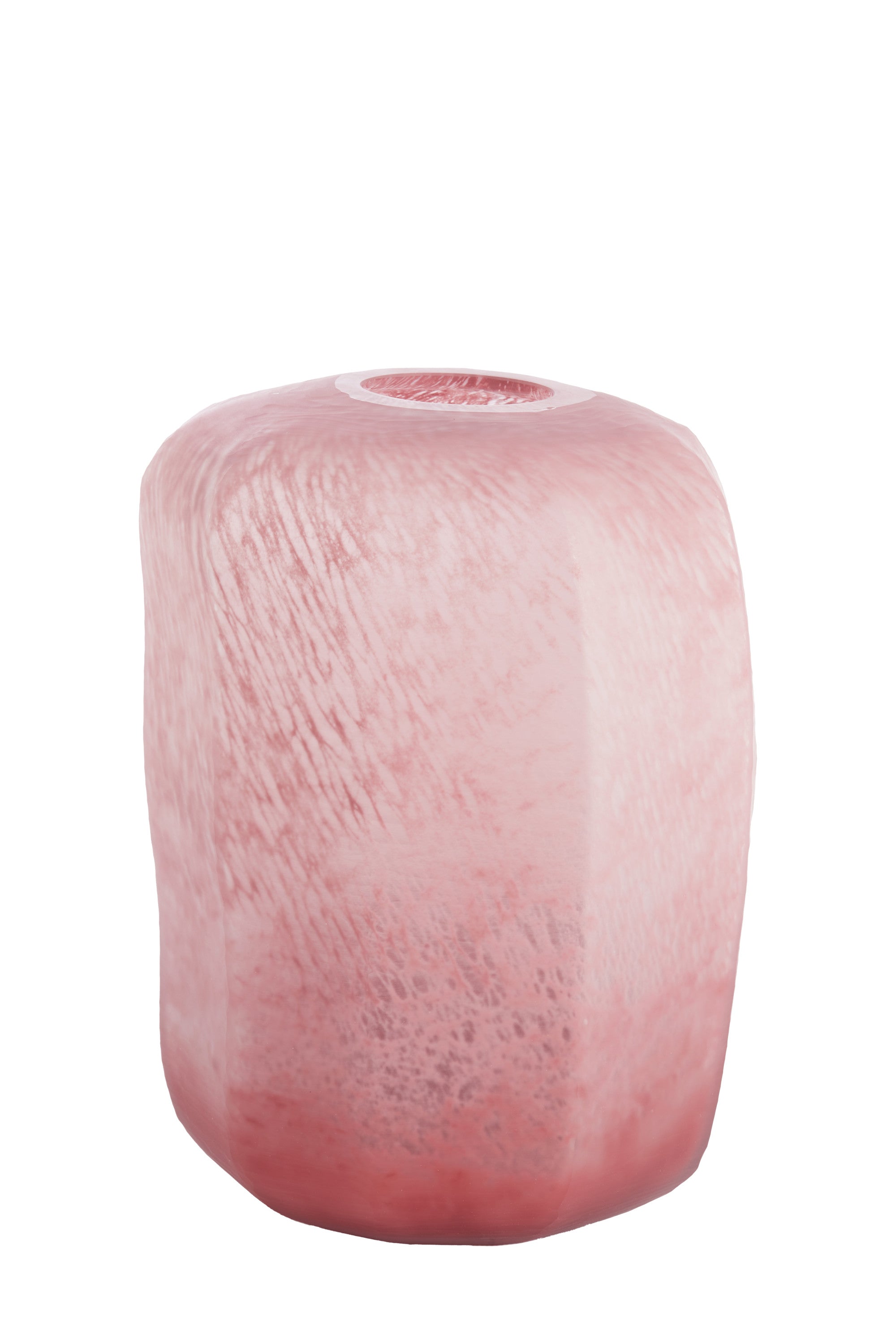 Pacengo Coral/Light Pink Glass Vase 42cm
