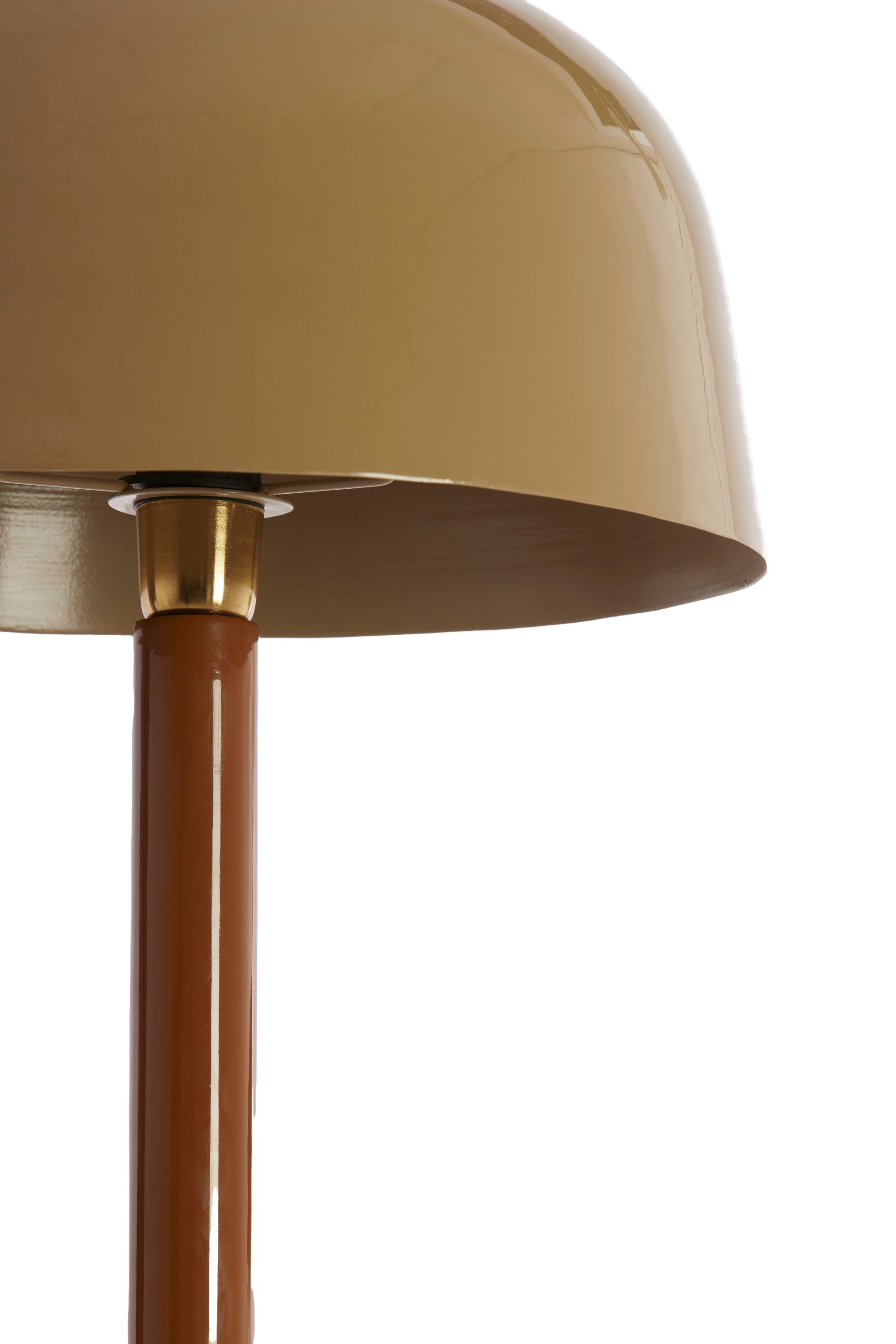 Marivet Sand & Brown Metal Floor Lamp
