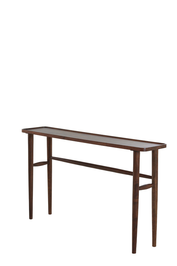 Qiano Brown Acacia Wood Console Table 82cm