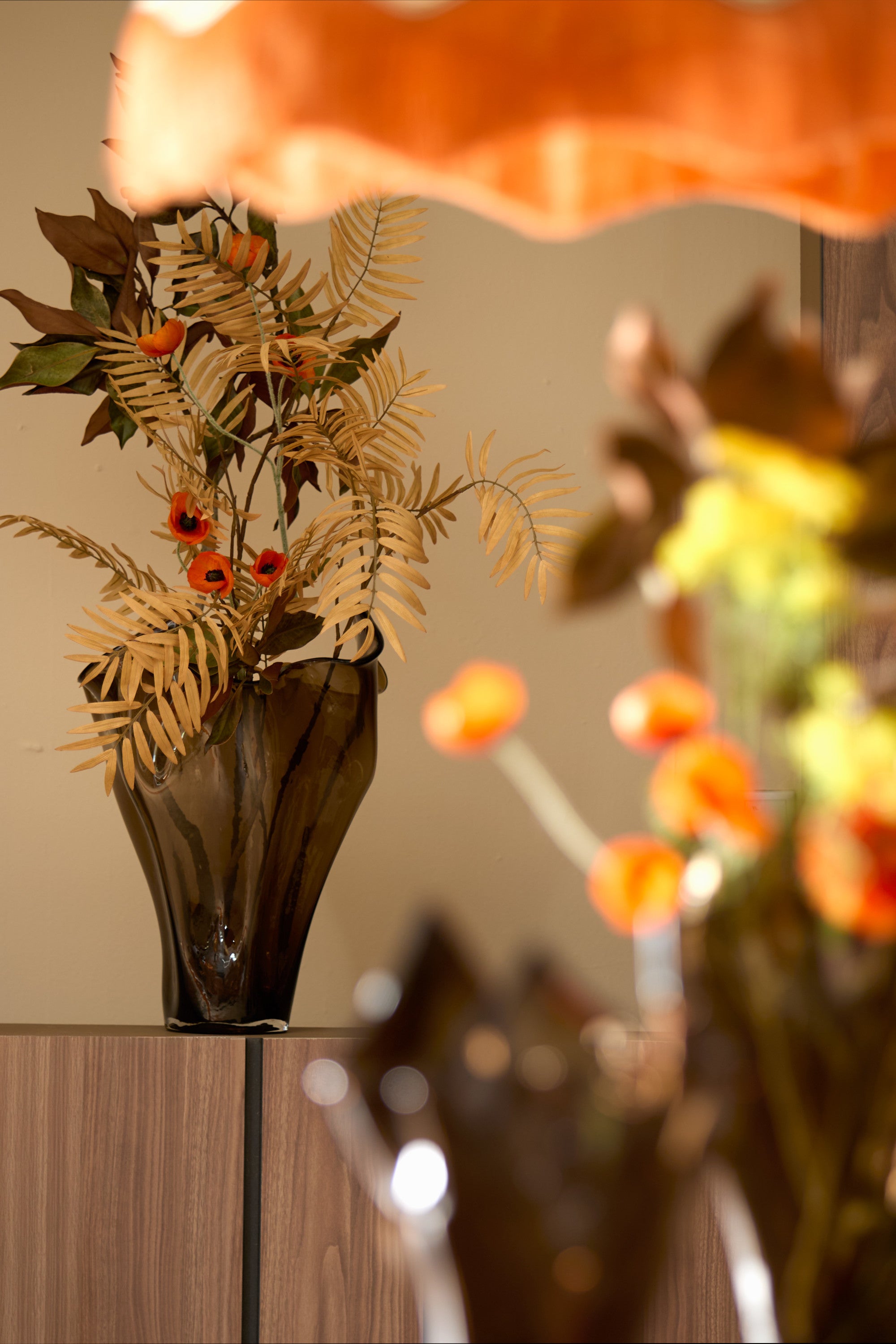 Aiora Dark Brown Glass Vase 53cm