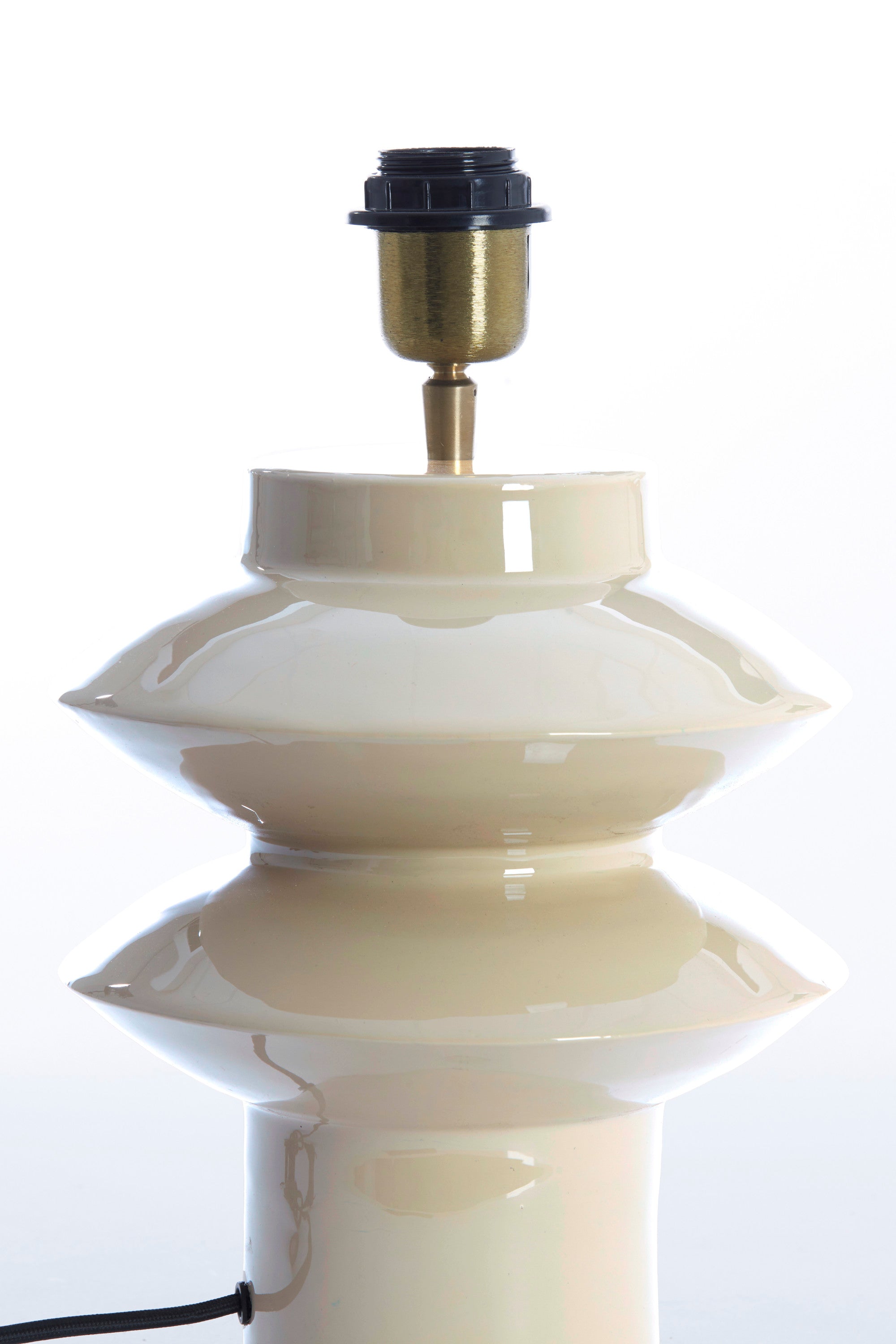 Petch Gloss Light Grey Metal Table Lamp Base 40cm