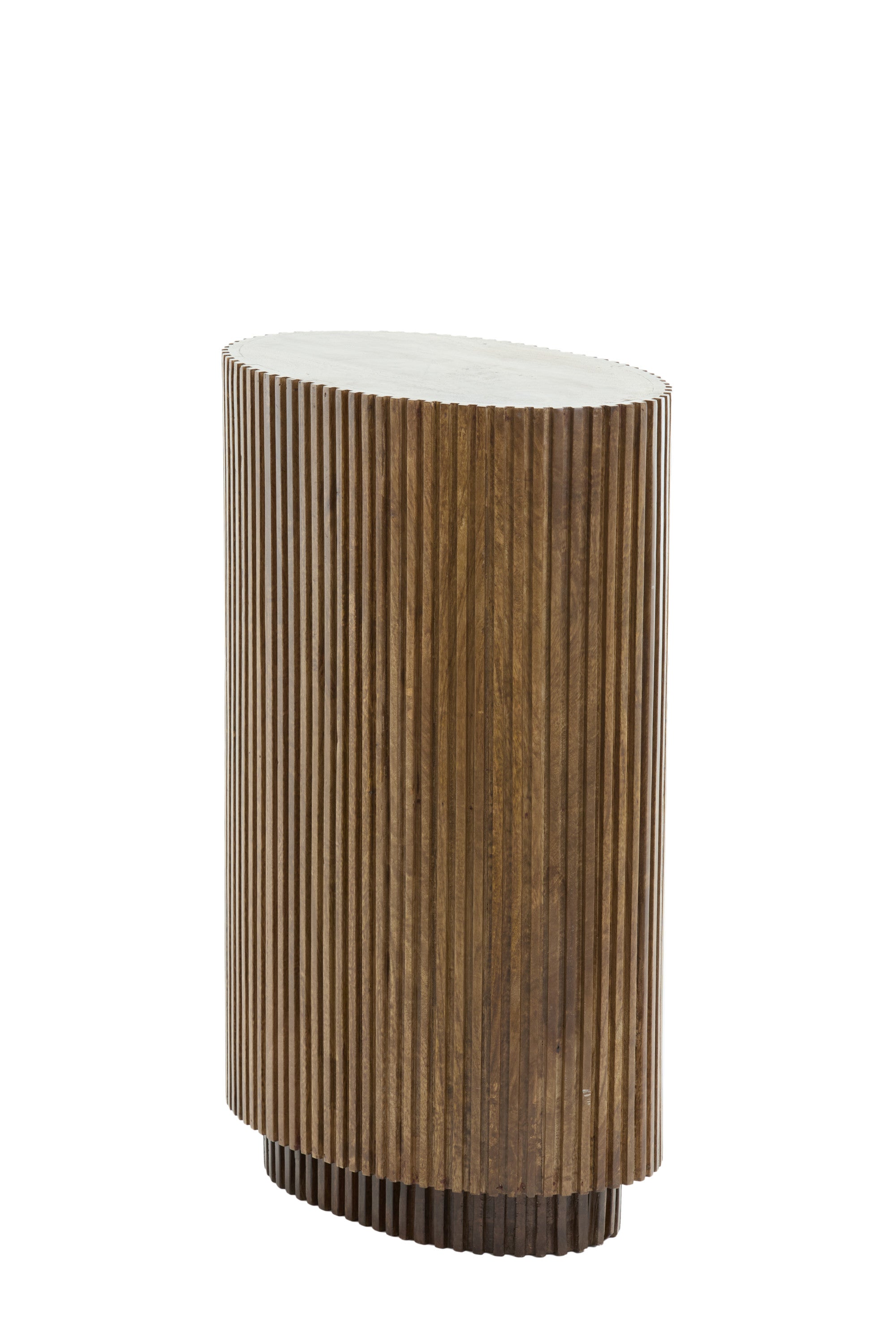 Dumosi Dark Brown Wood Plinth 80cm