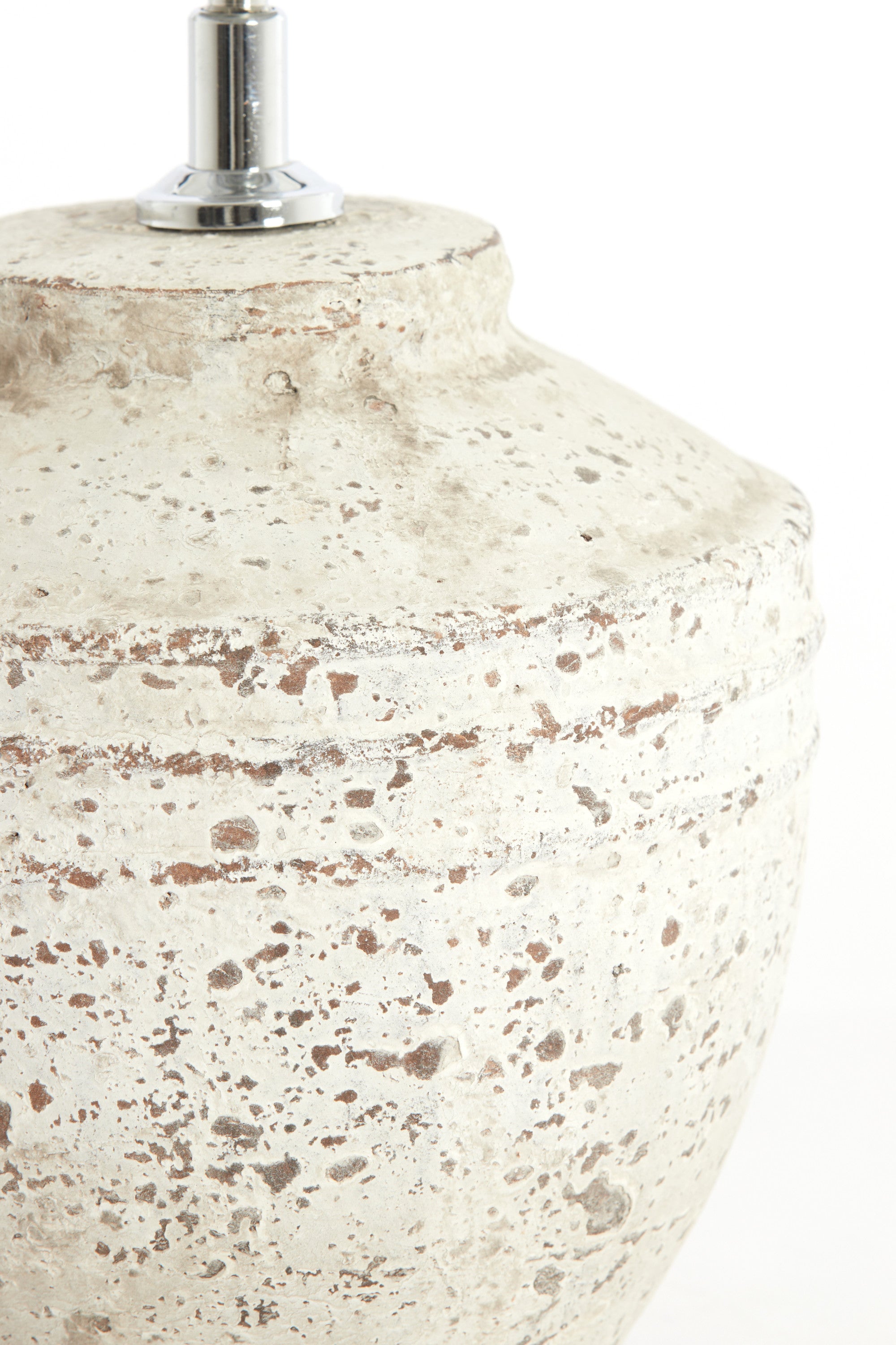 Toba Antique Grey Ceramic Table Lamp Base 30cm