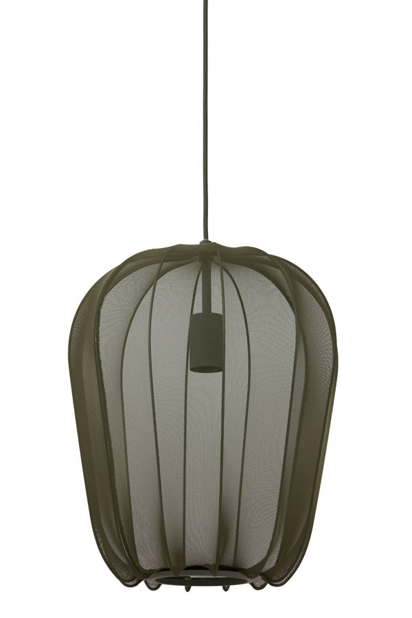 Plumeria Dark Green Pendant Light 34cm