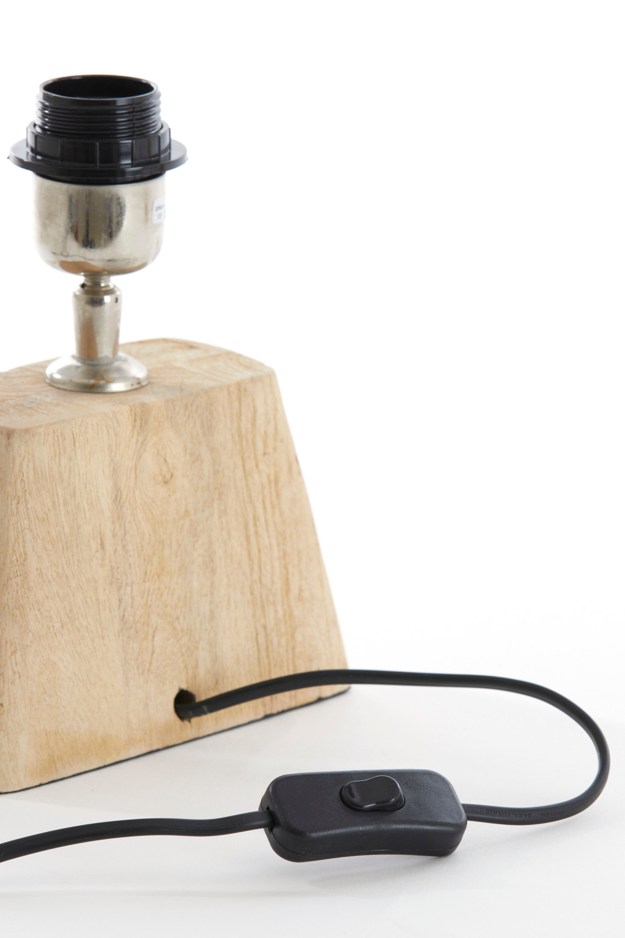 Kardan Matt Natural Wood Large Table Lamp Base 19cm