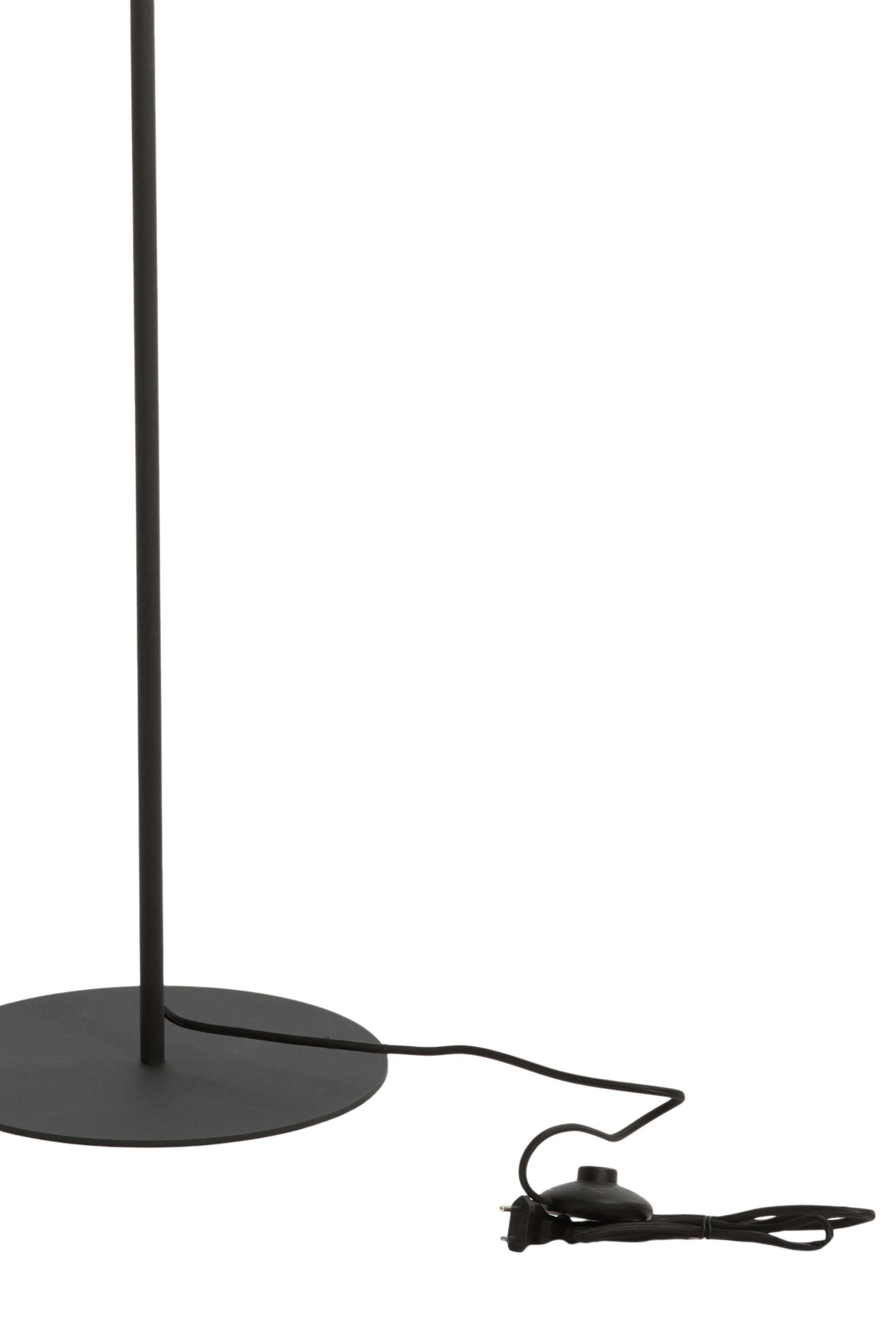 Renato Matt Black Metal Floor Lamp Base