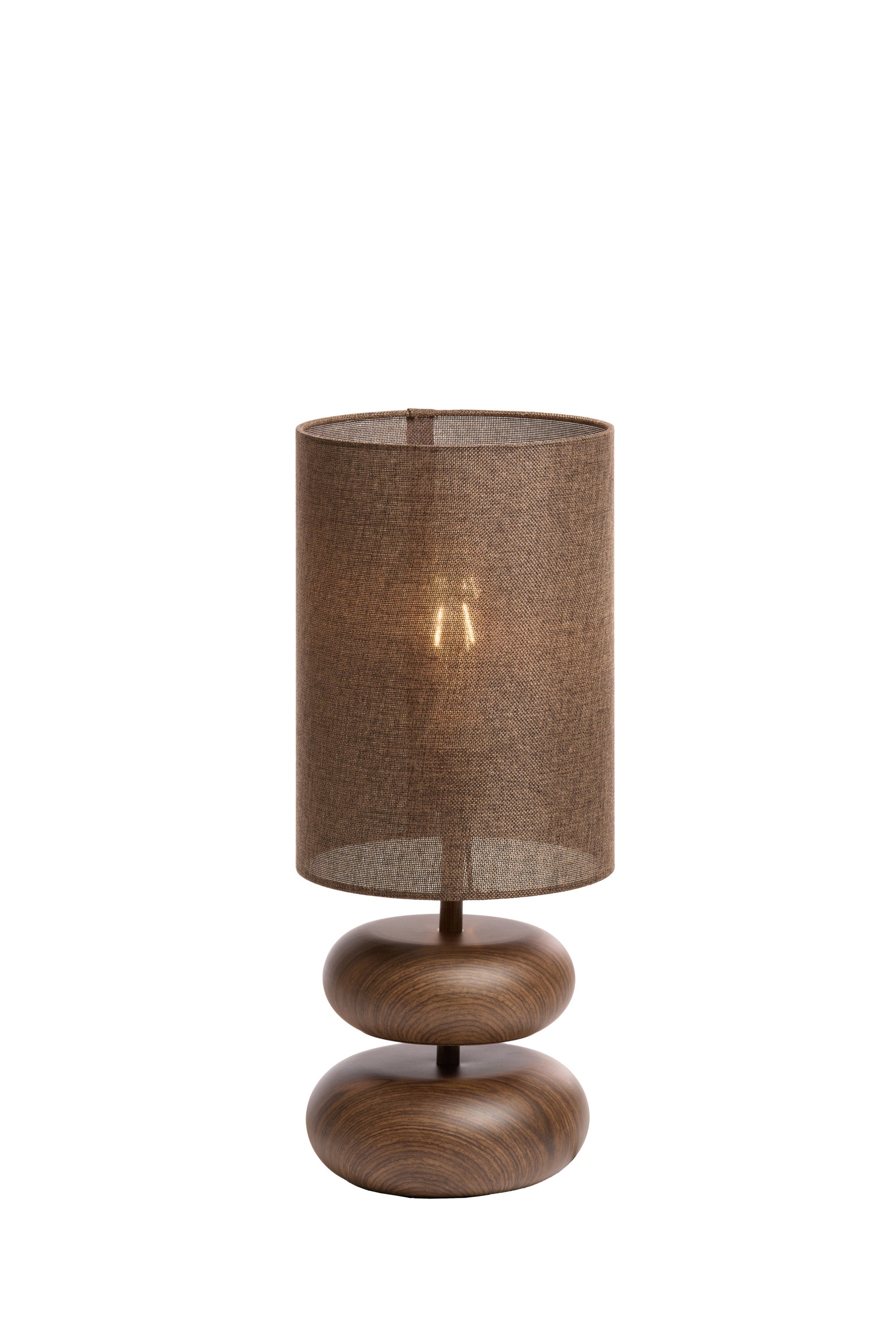 Danialo Dark Brown Wood Effect Table Lamp 50.5cm