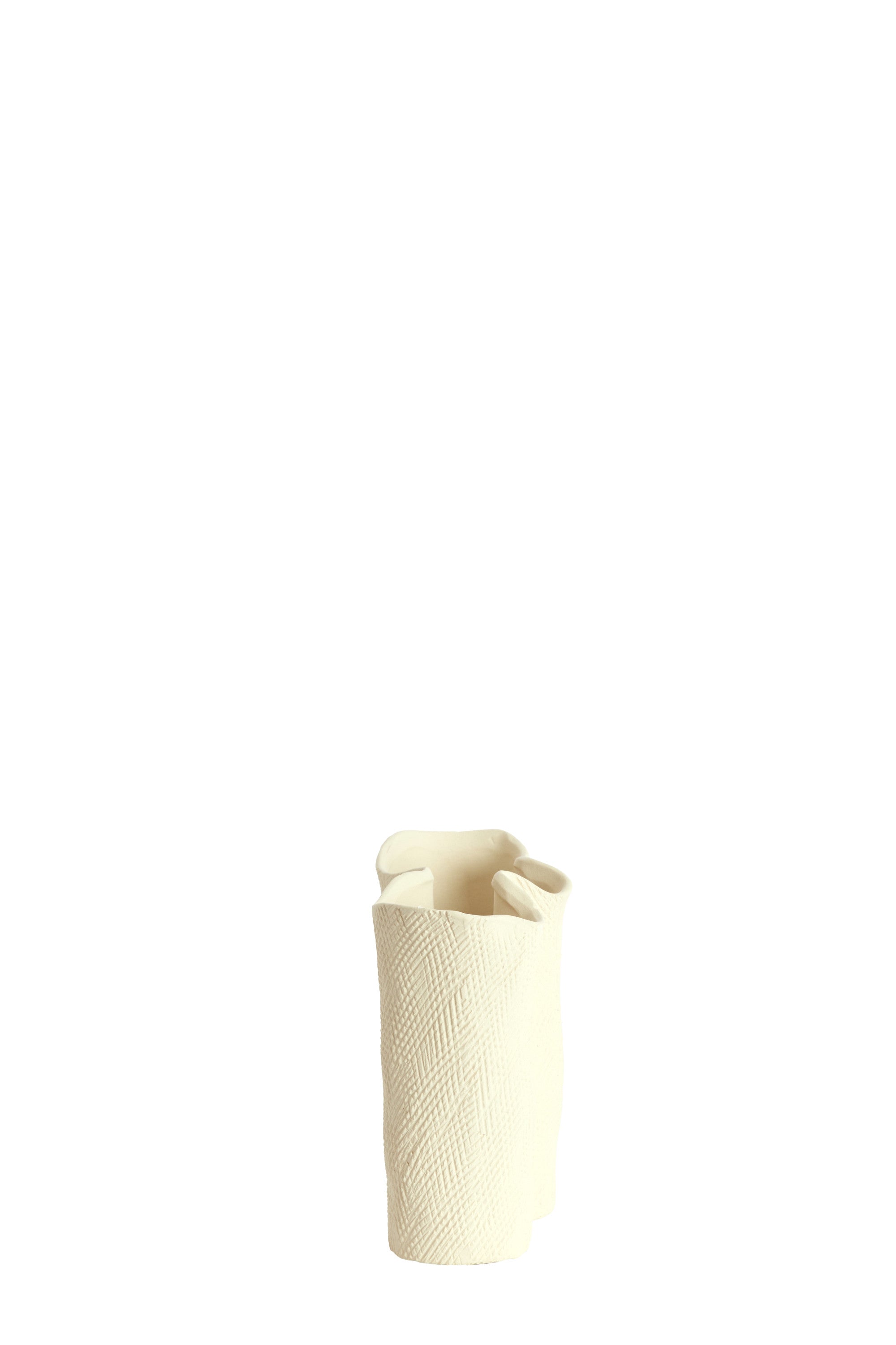 Flovilla Cream Sculptural Ceramic Vase 18.5cm