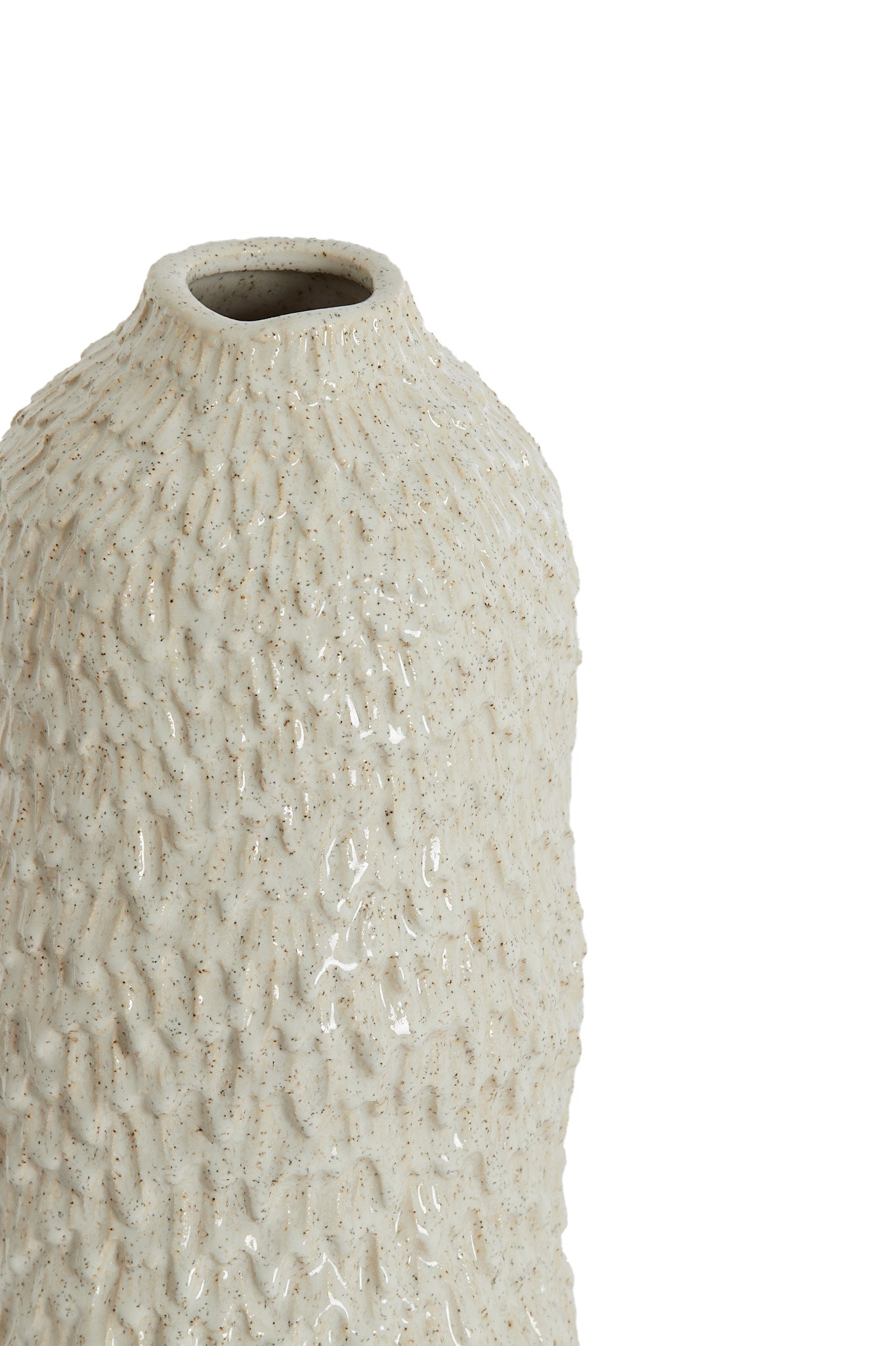 Asola Cream Ceramic Vase 35.5cm