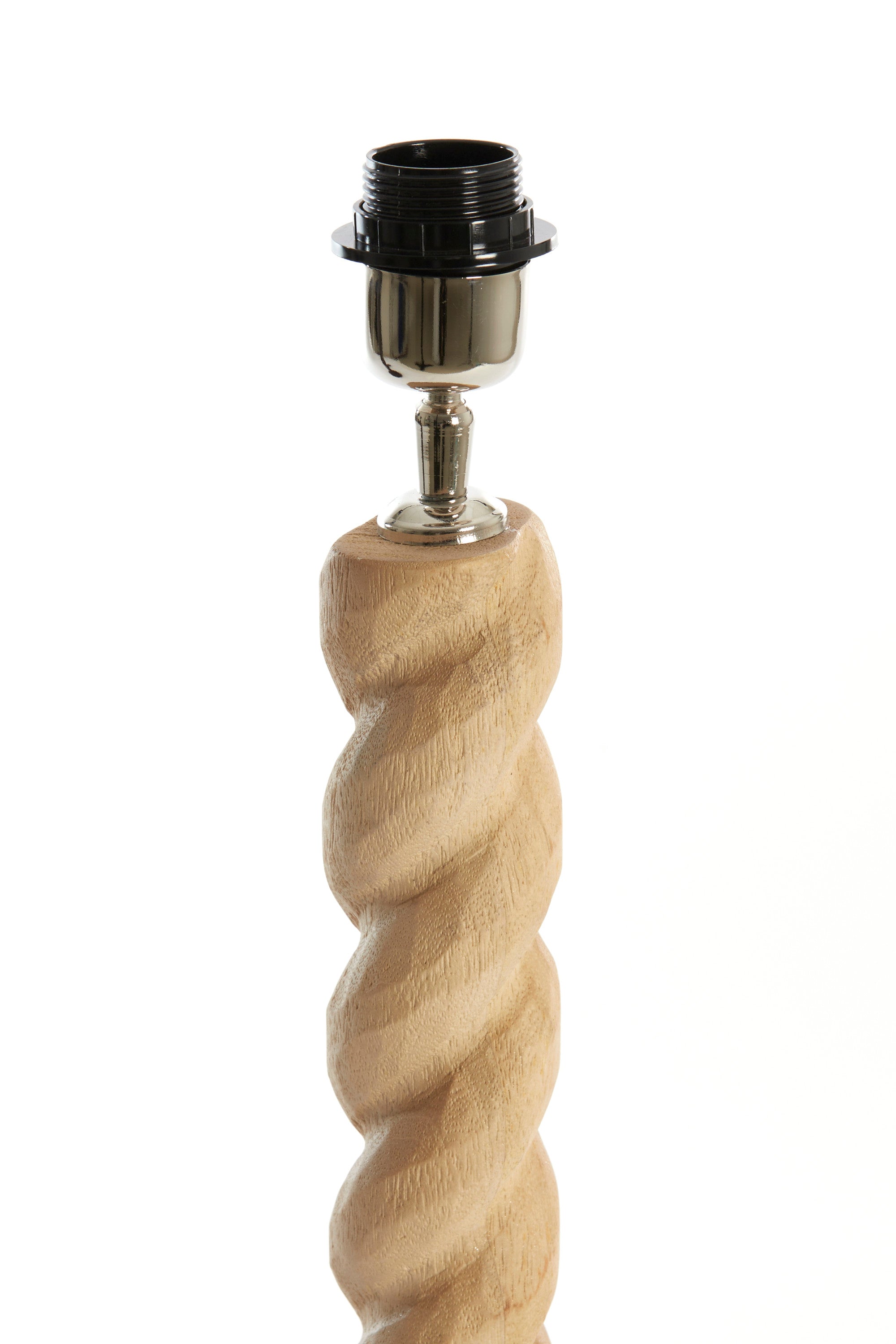 Nanno Matt Natural Wood Table Lamp Base