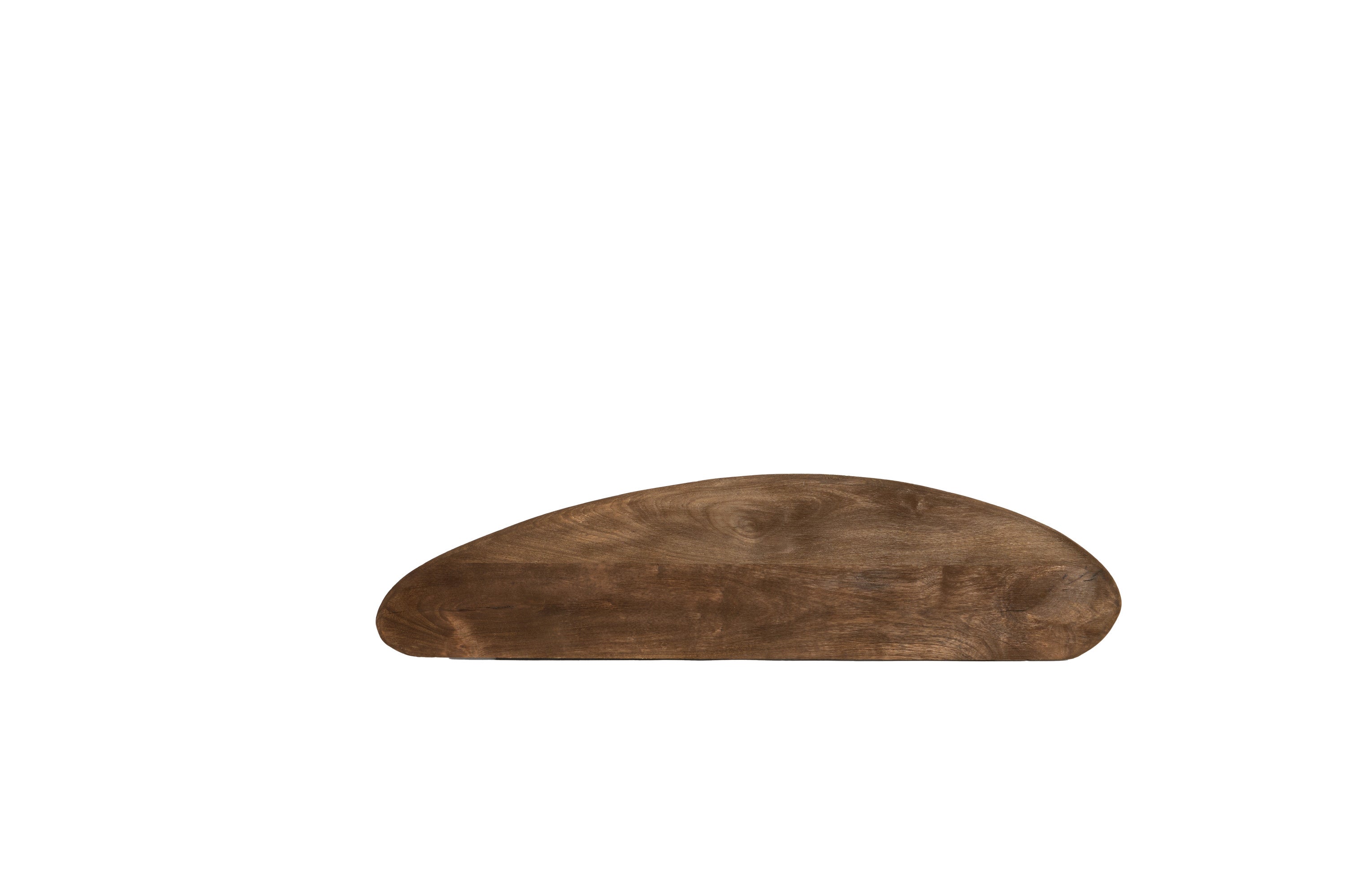 Ginosu Matt Dark Brown Wood Wall Shelf 70cm