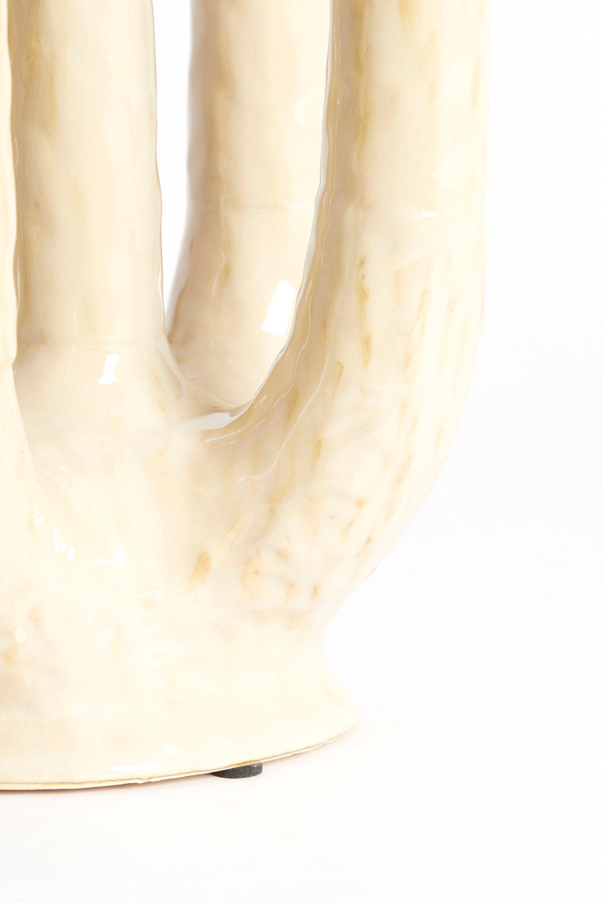 Leonjo Sand/Beige Ceramic Vase 30cm