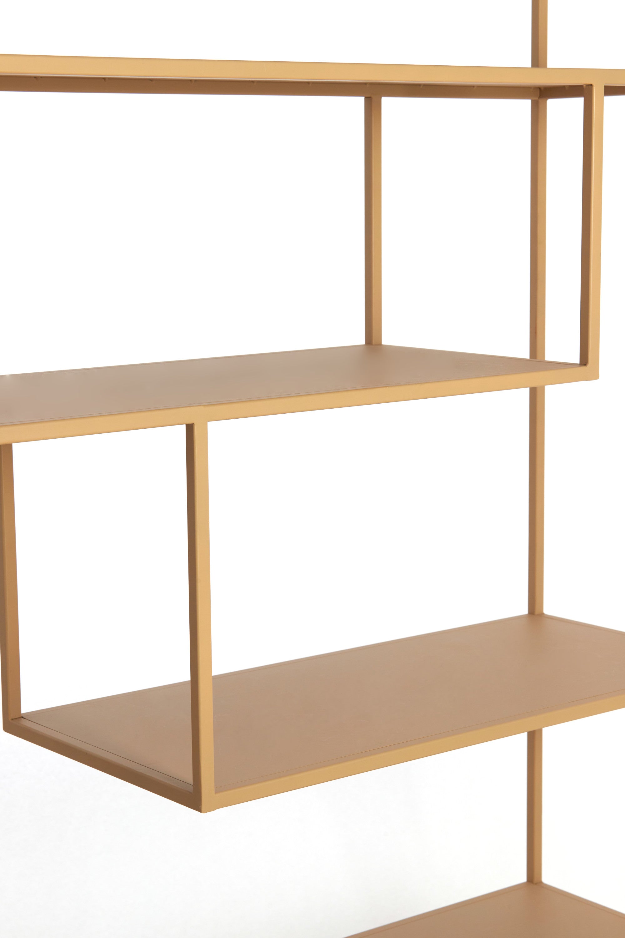 Ylaya Beige Metal Open Display Unit