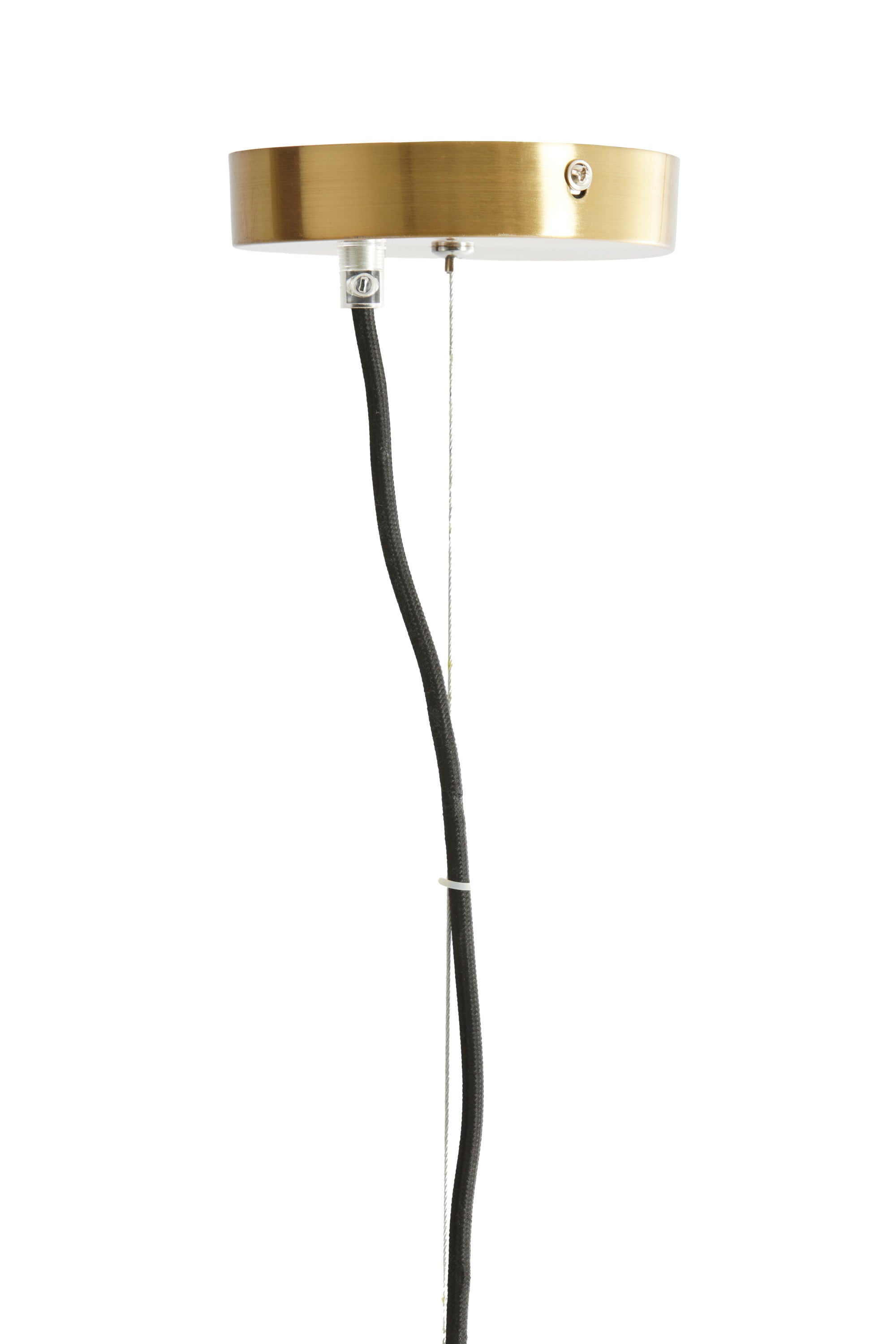 Magdala Clear Glass & Gold Pendant Light 48cm