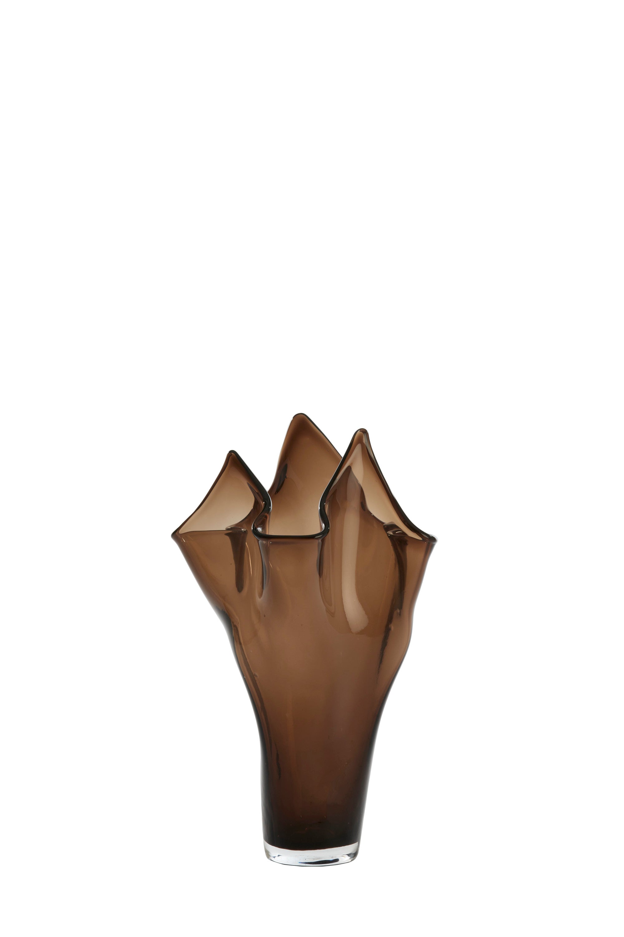 Aiora Dark Brown Glass Vase 40cm