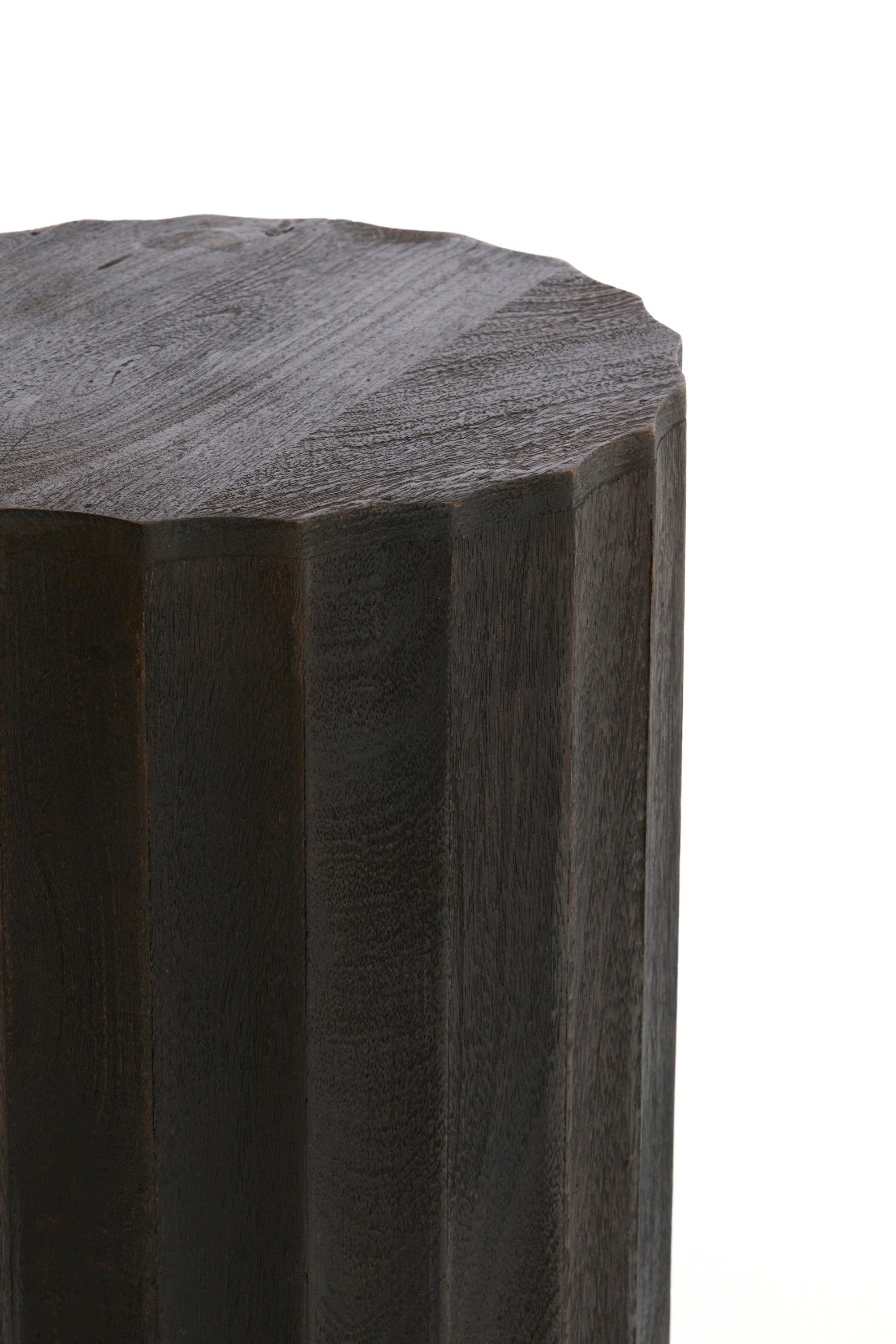 Ellena Matt Dark Russet Wood Plinth 80cm