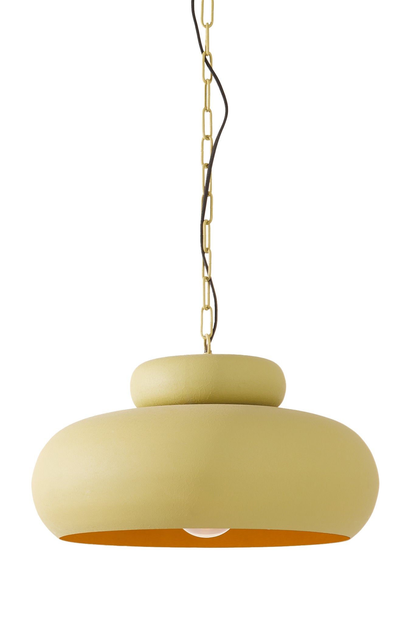 Neiva Matt Olive Green Metal Pendant Light 46cm