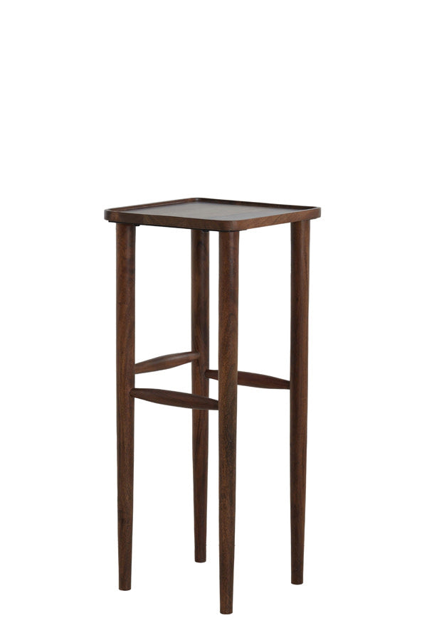 Qiano Brown Acacia Wood Plinth 100cm