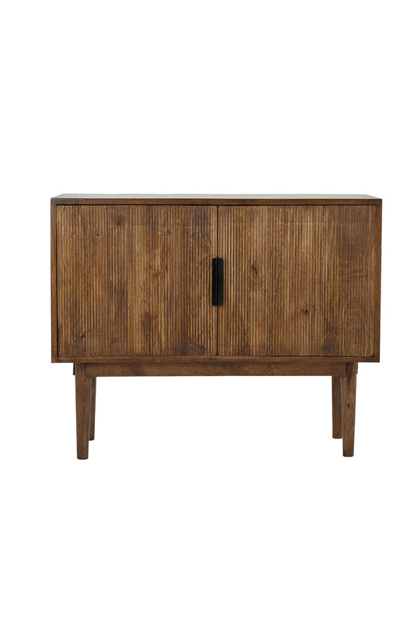 Bitika Dark Brown Wood Storage Cabinet 100cm