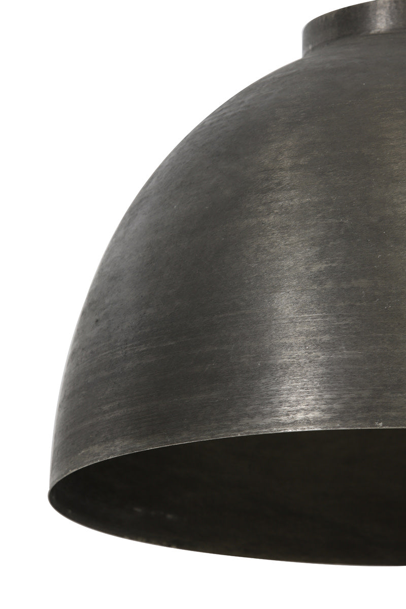 Kylie Dark Raw Nickel Metal Pendant Light 45cm