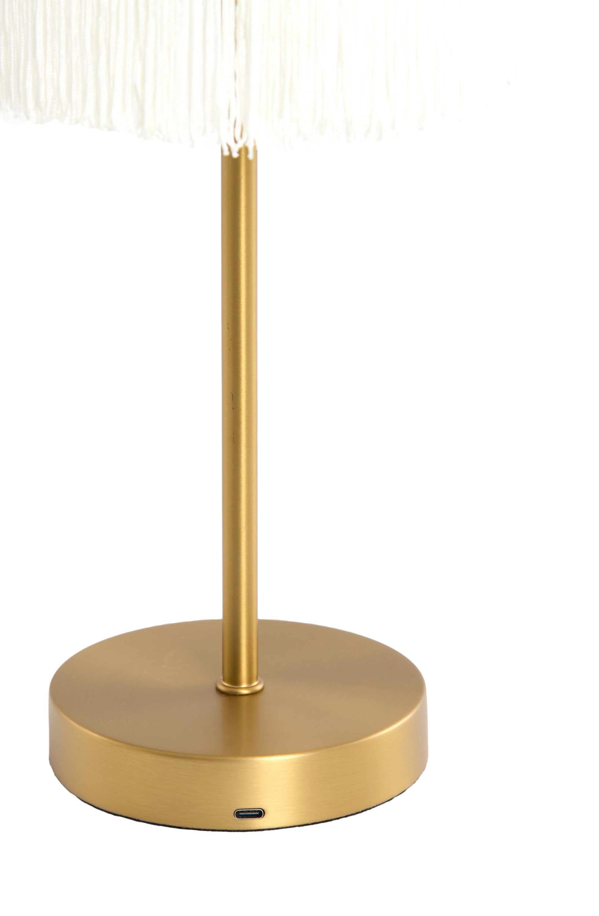 Diny Antique Bronze & Cream Metal LED Table Lamp