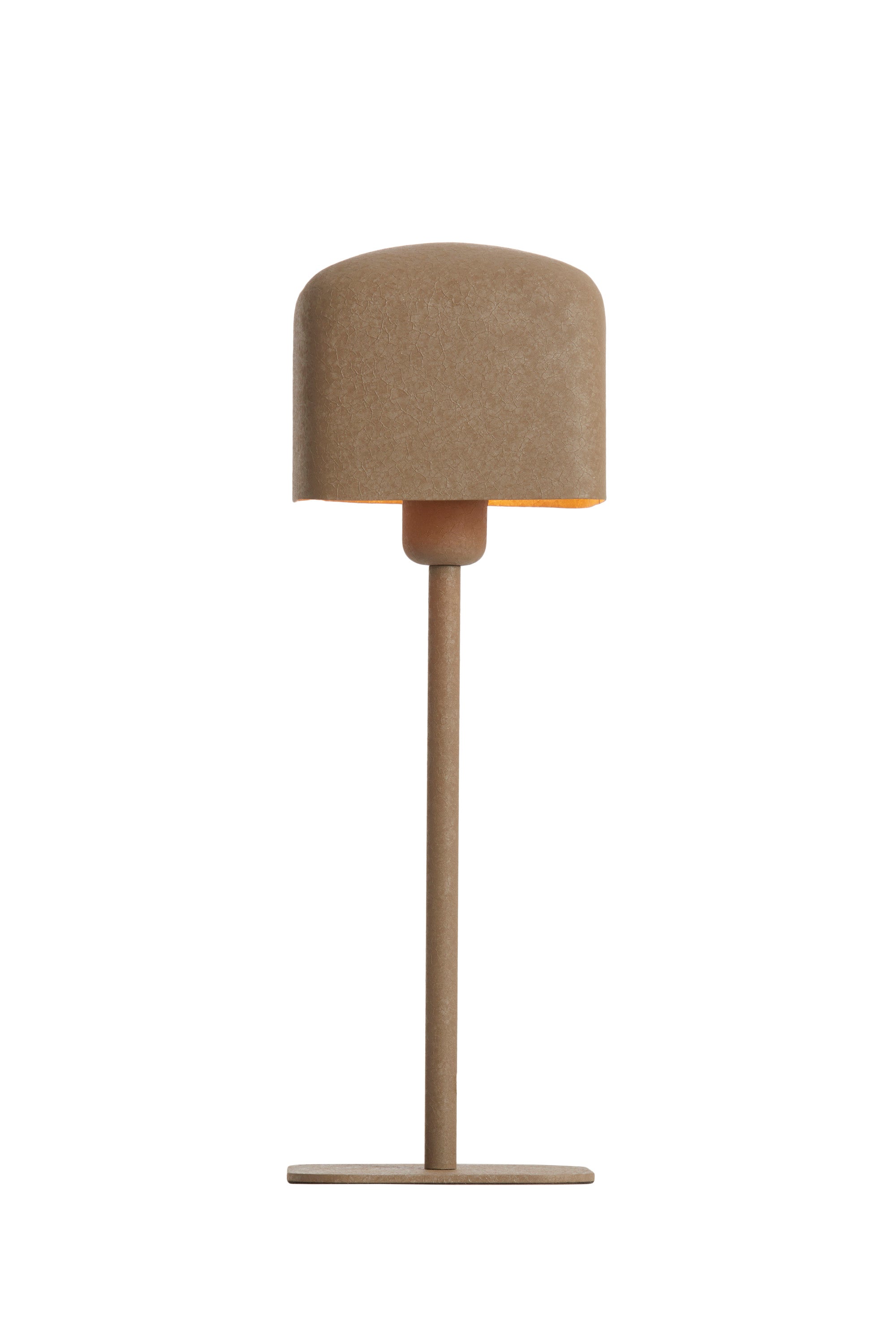 Elenie Matt Dark Brown Metal Table Lamp 46cm