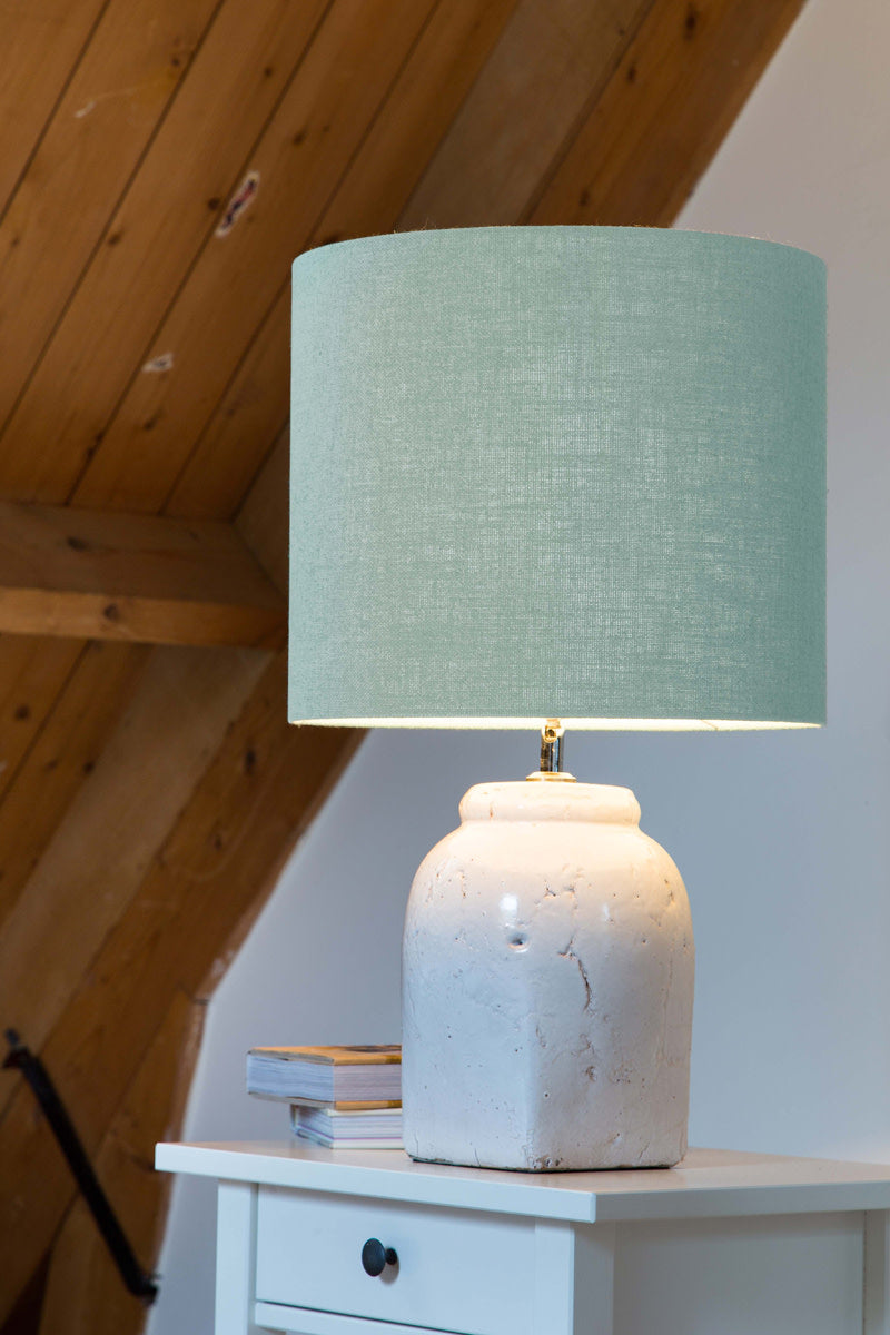 Hekla White Ceramic Table Lamp Base