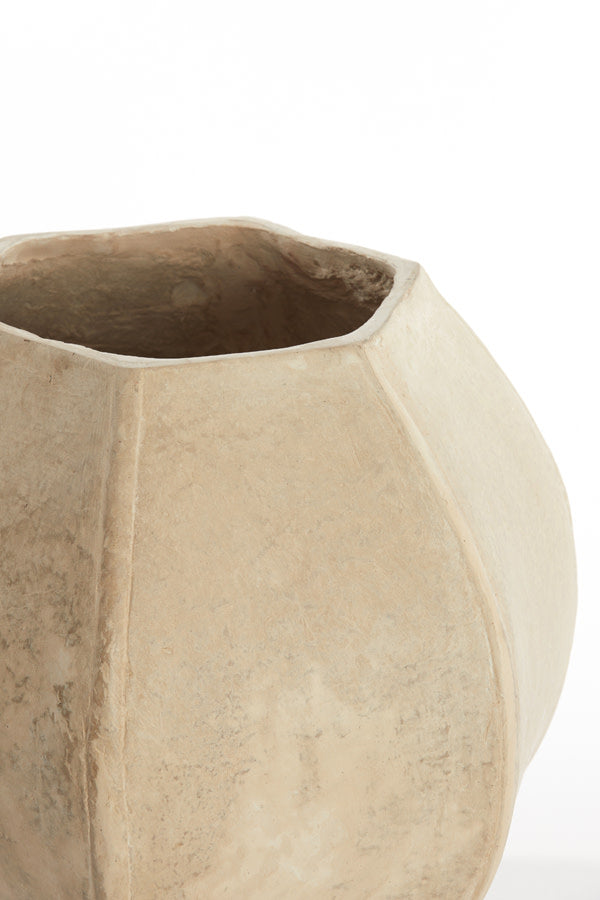 Melis Natural Papier Mâché Decorative Planter 32.5cm