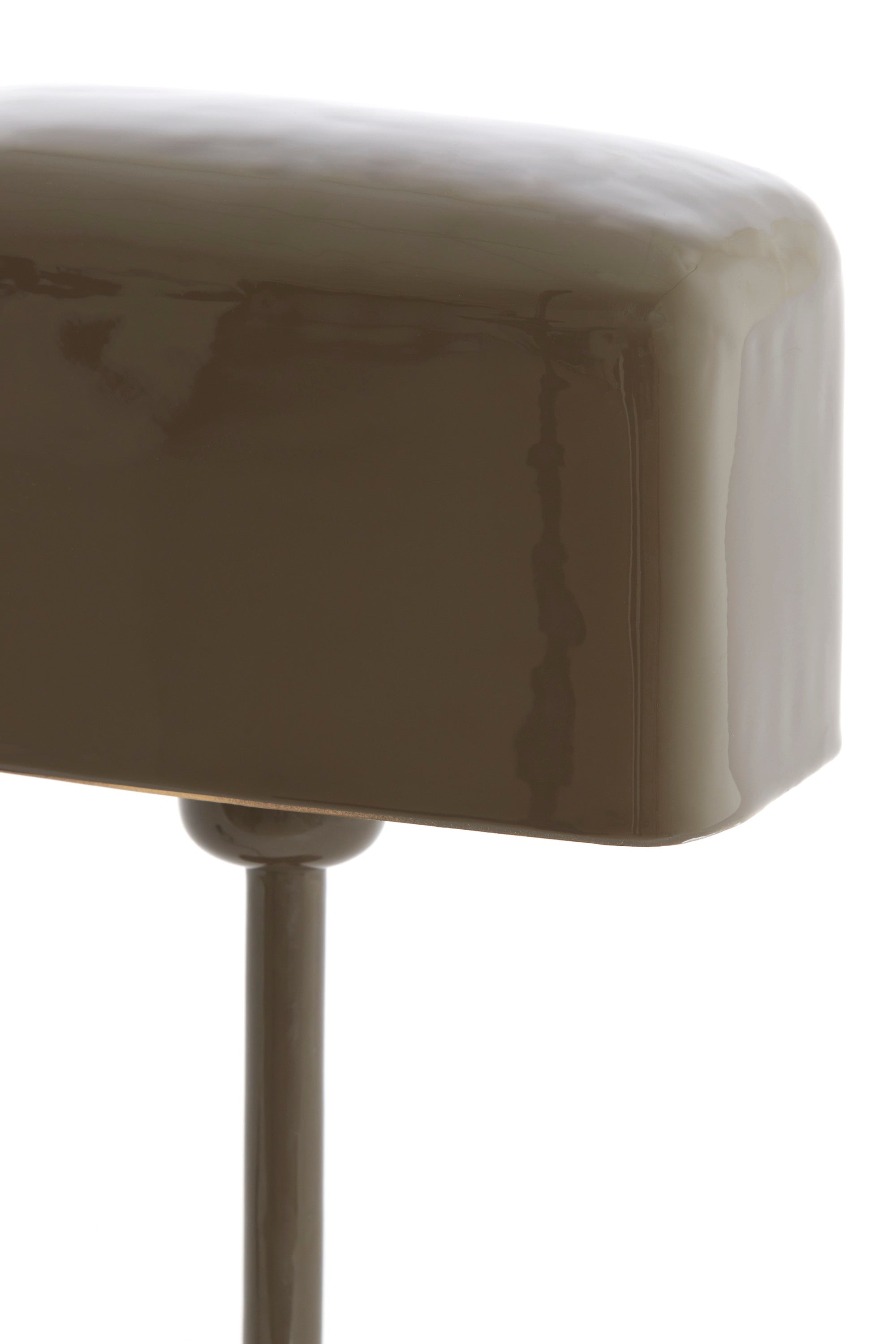 Elenie Gloss Dark Brown Metal Table Lamp 36cm