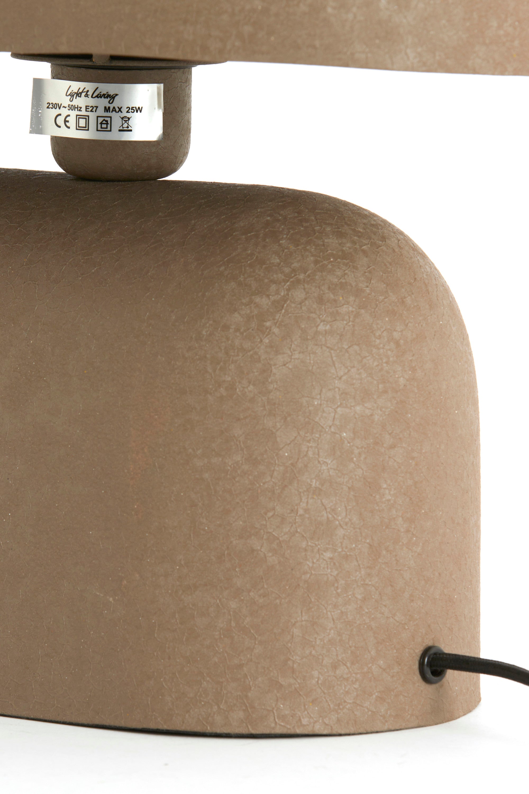 Todd Matt Dark Brown Metal Table Lamp