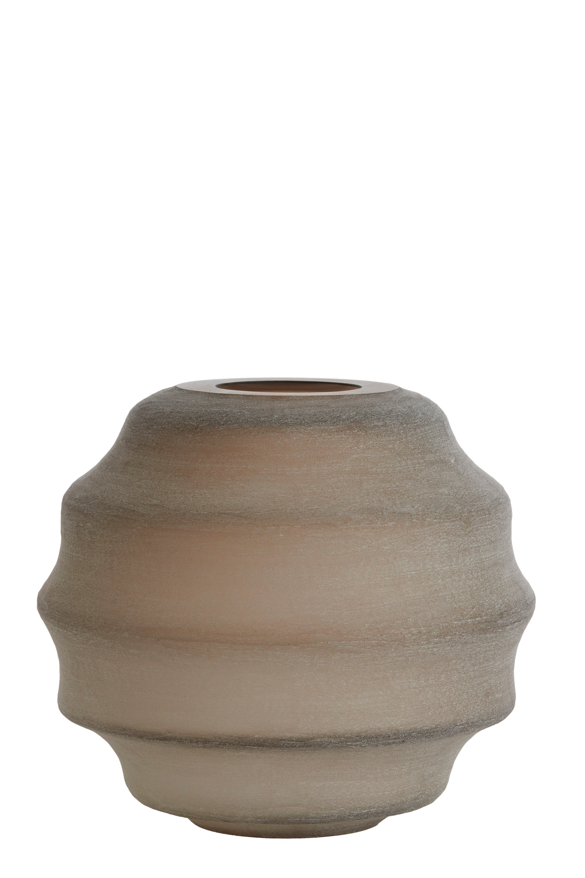 Nayoro Matt Light Brown Glass Vase 29cm