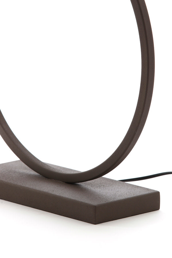 Liva Brown Metal Table Lamp Base 53cm