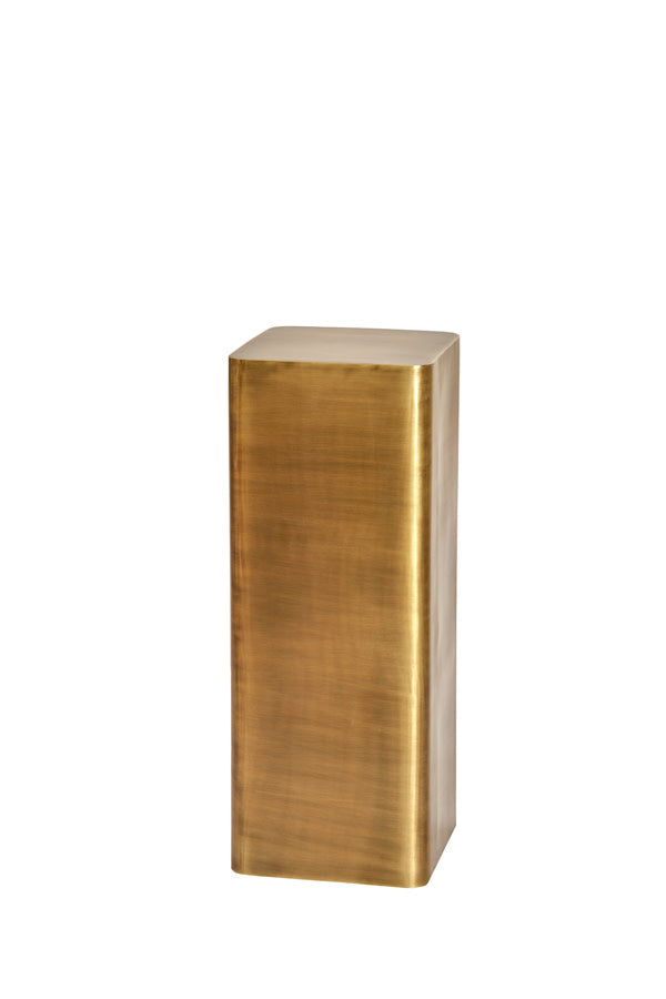 Alurio Antique Bronze Metal Plinth 80cm