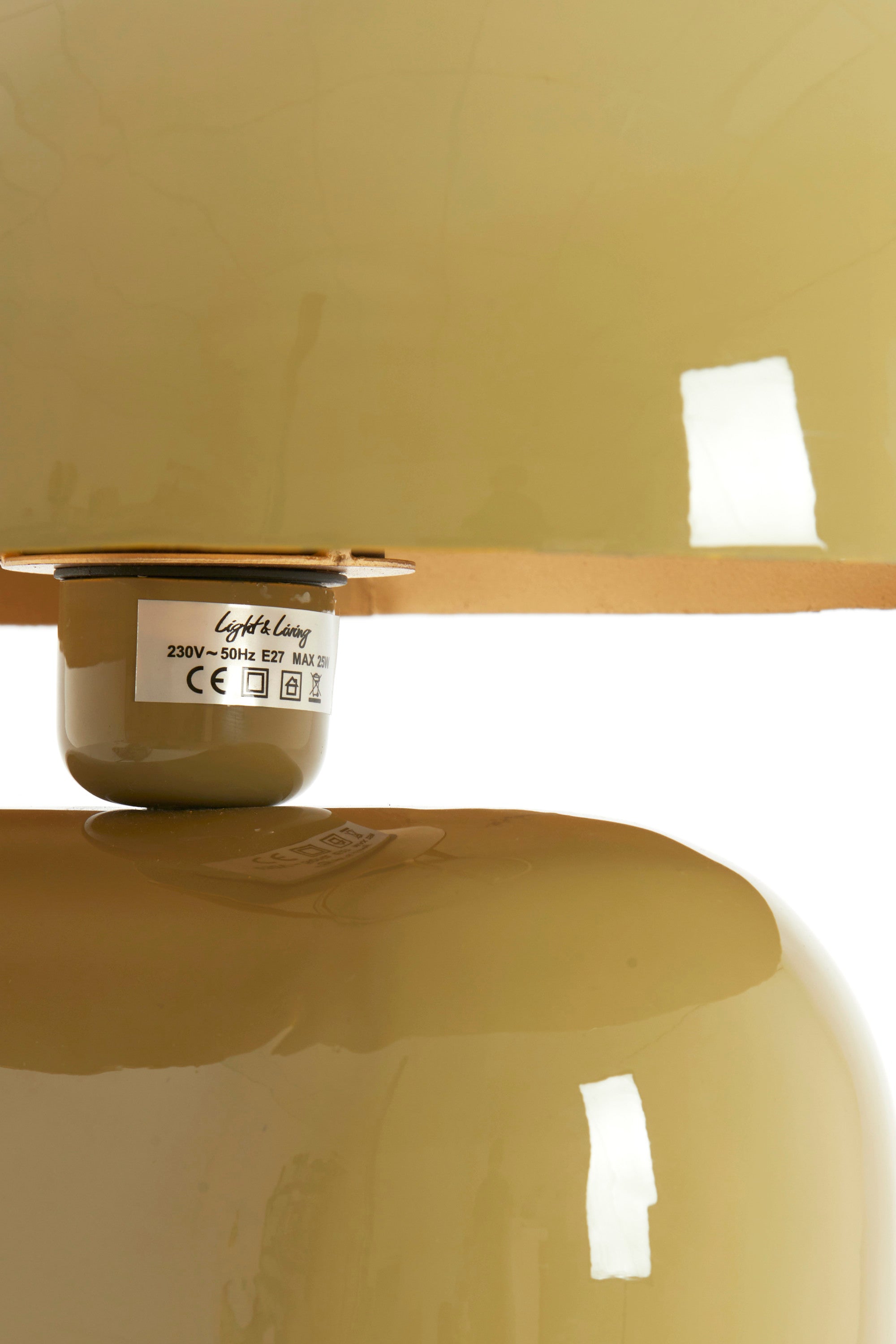 Todd Gloss Taupe Metal Table Lamp