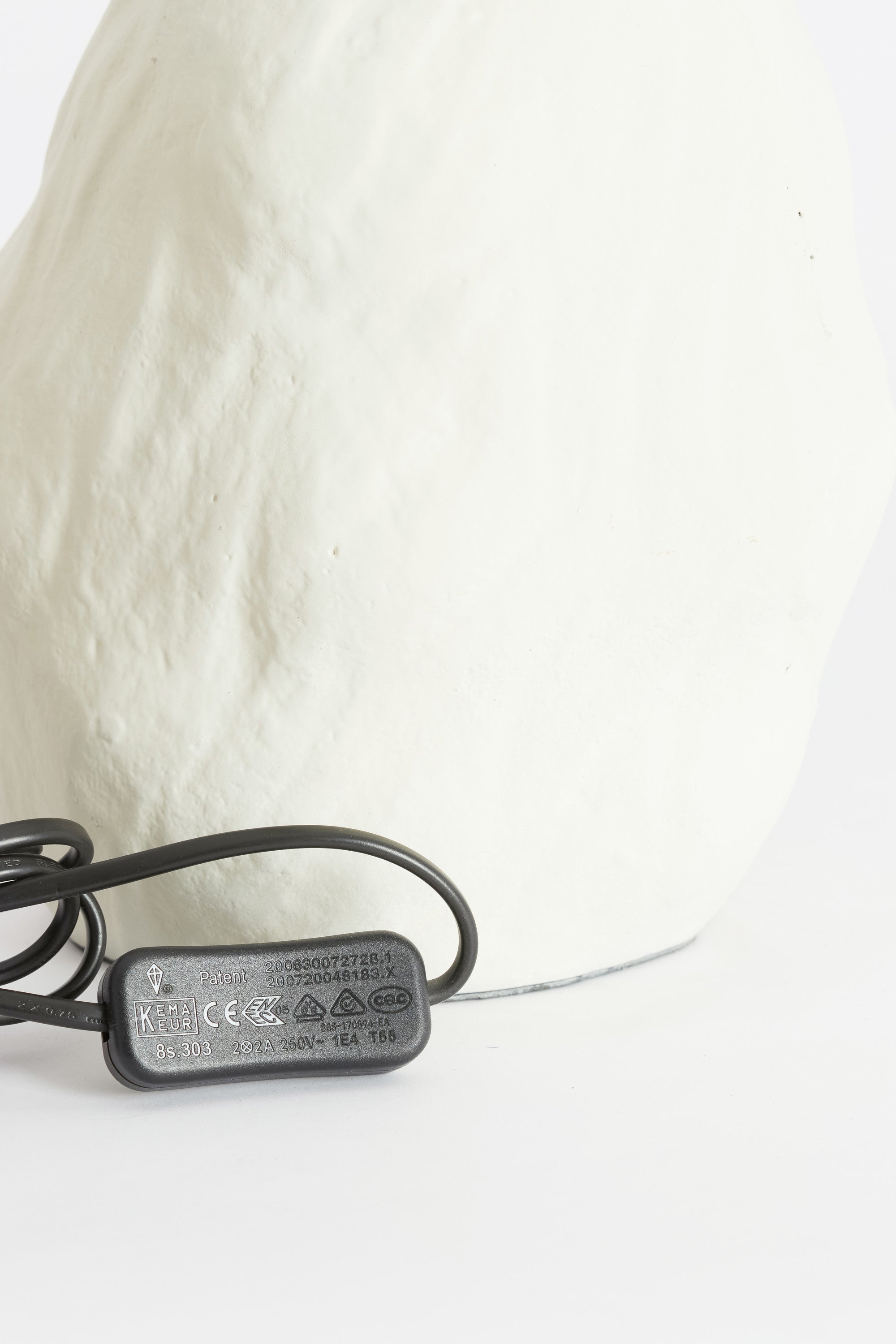 Mavelle Cream Metal Table Lamp Base 36cm