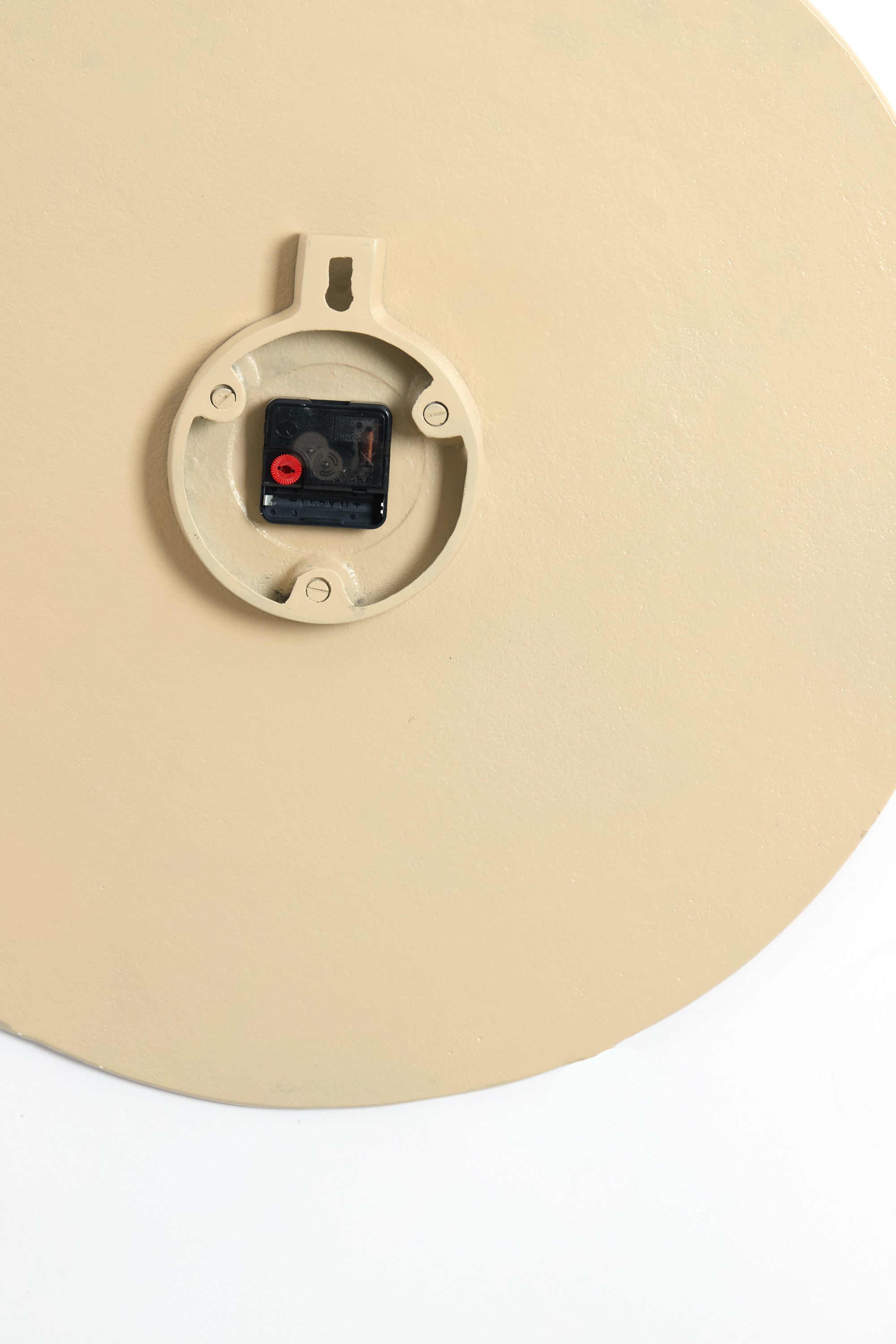 Licola Matt Sand & Light Brown Spotted Metal Wall Clock 74cm