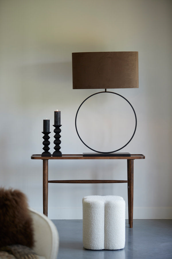 Qiano Brown Acacia Wood Console Table 75cm