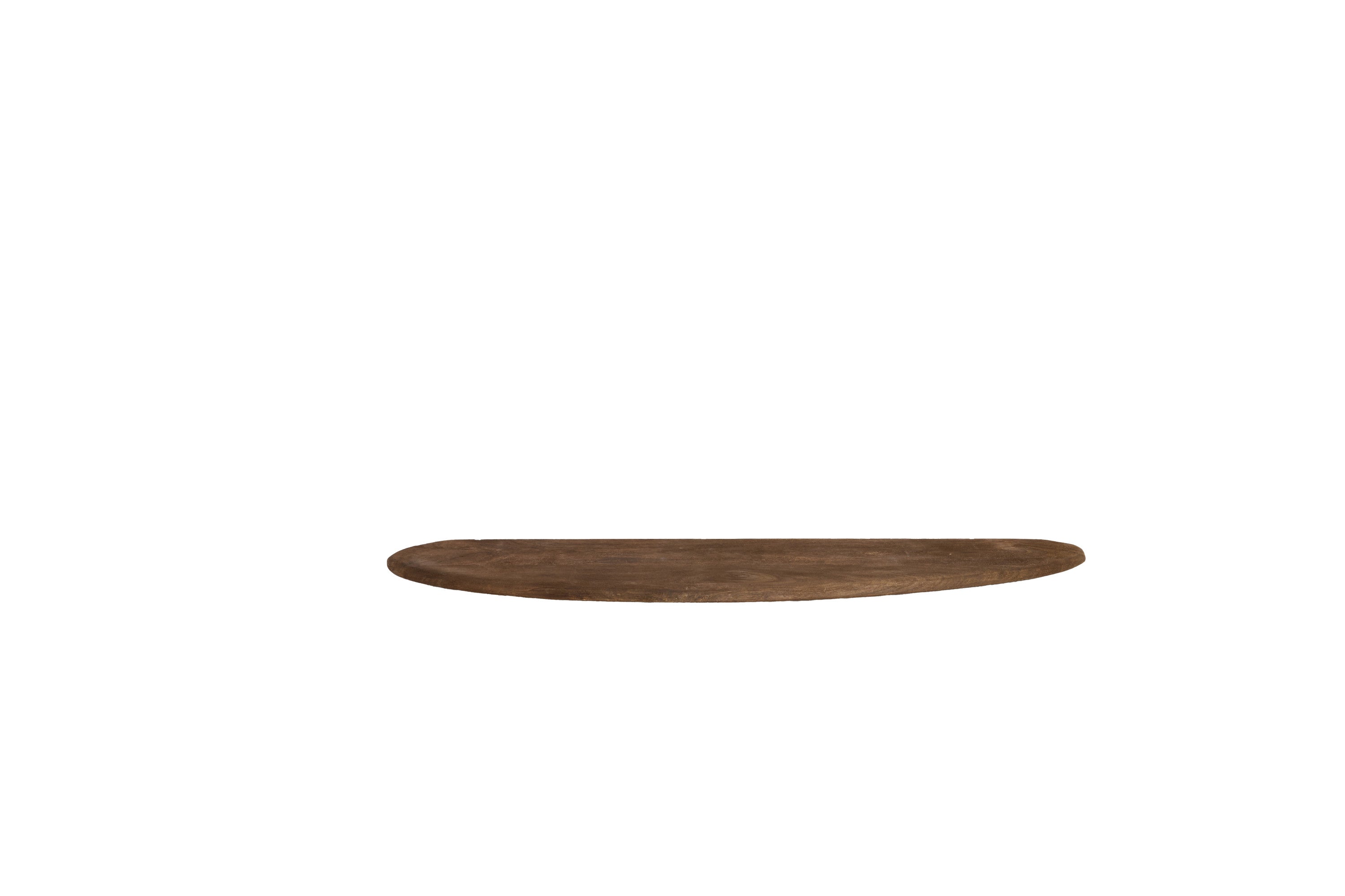 Ginosu Matt Dark Brown Wood Wall Shelf 70cm