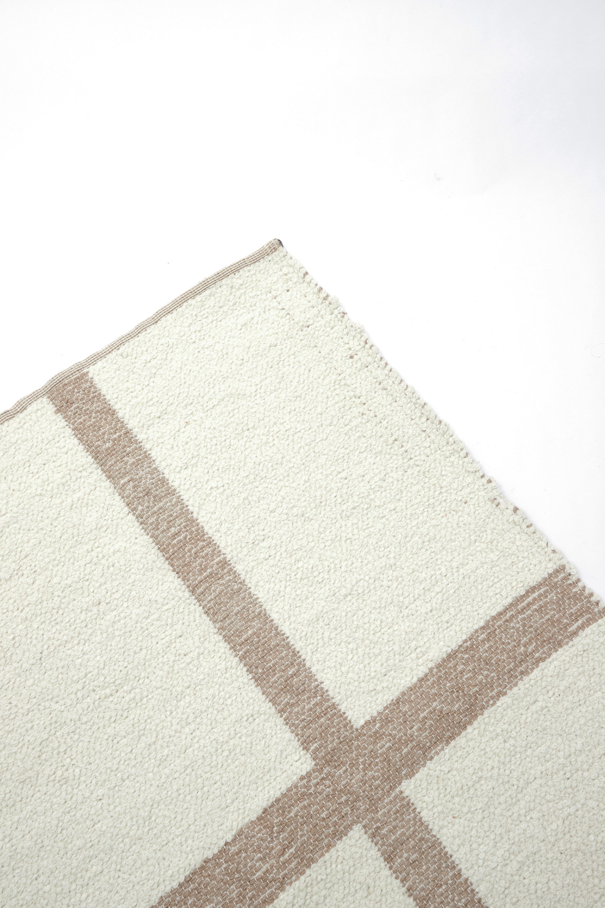 Bukit Cream Wool & Natural Jute Rectangular Rug 160x230cm