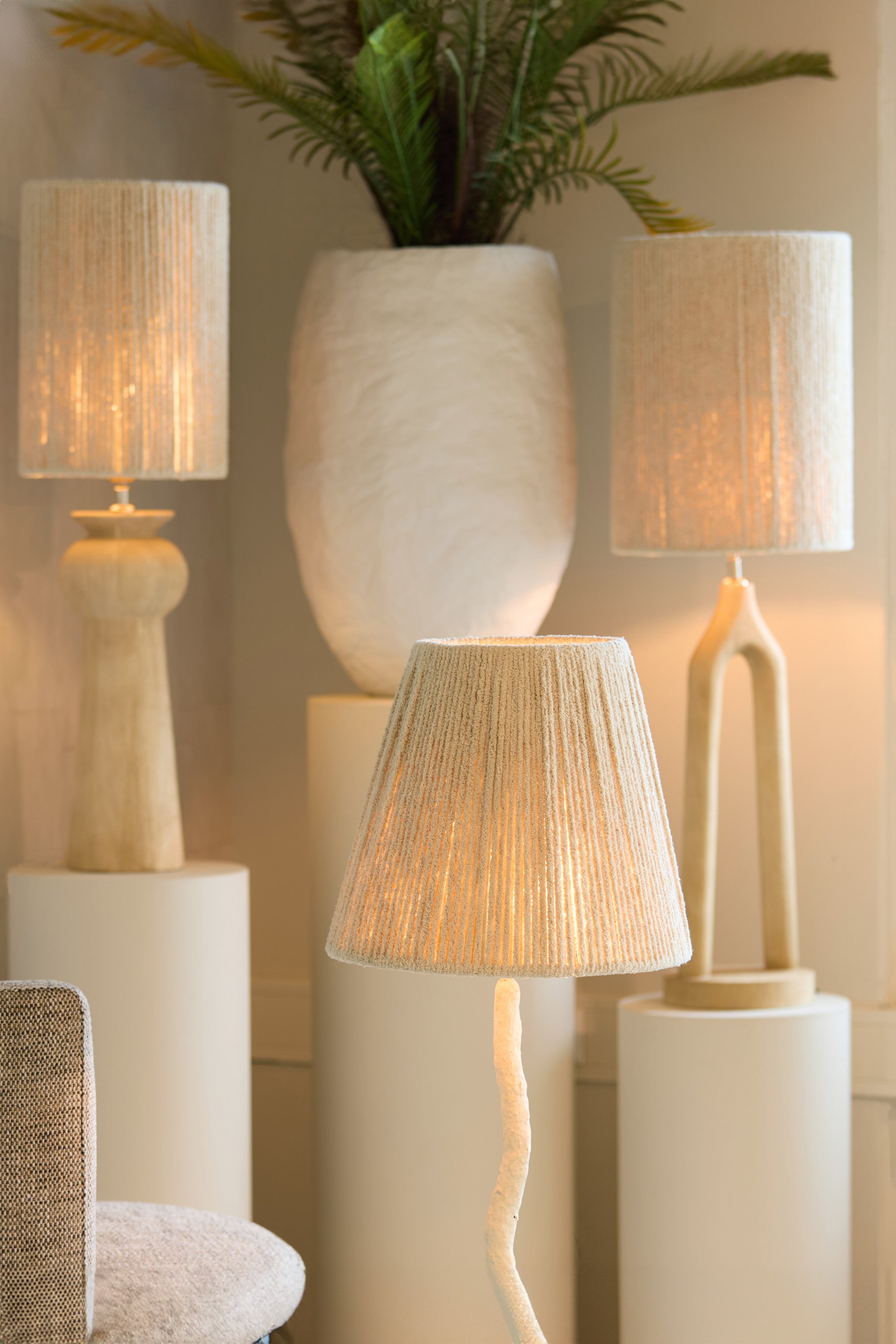 Xitta Matt Natural Wood Table Lamp Base