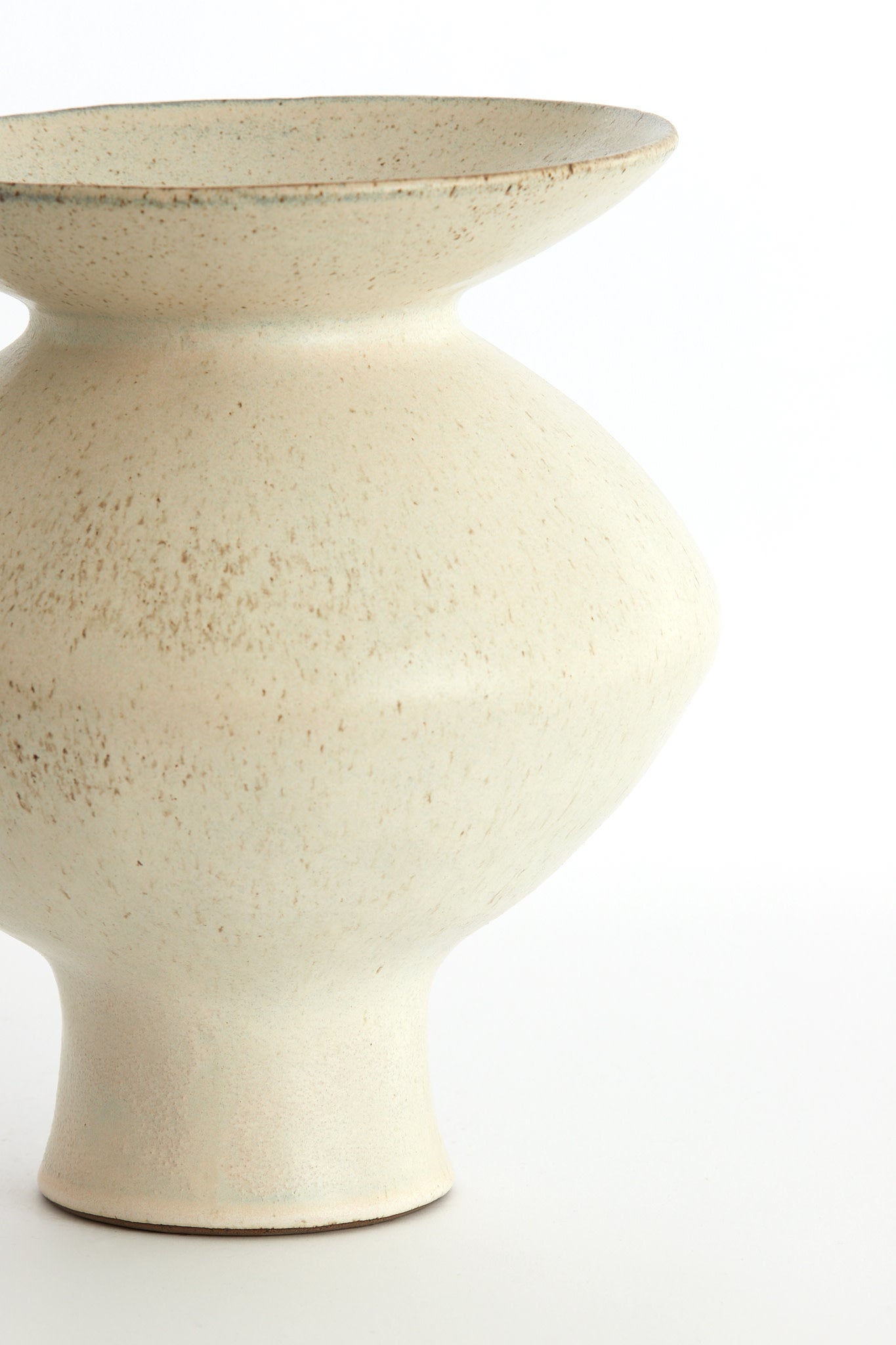 Ajuda Matt Cream/Sand Ceramic Vase 29cm